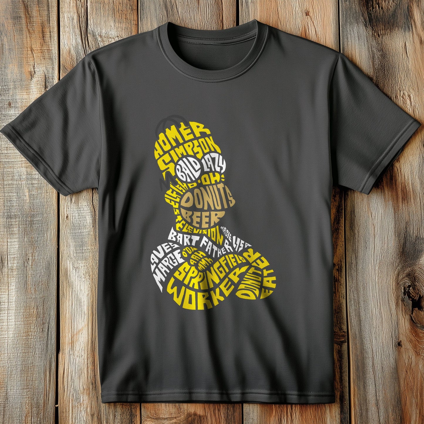 Homer Simpson Text T-Shirt