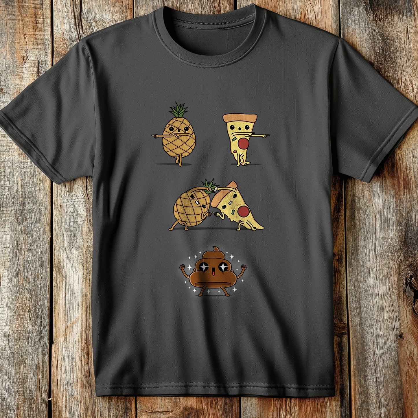 Pizza Pineapple Poo T-Shirt
