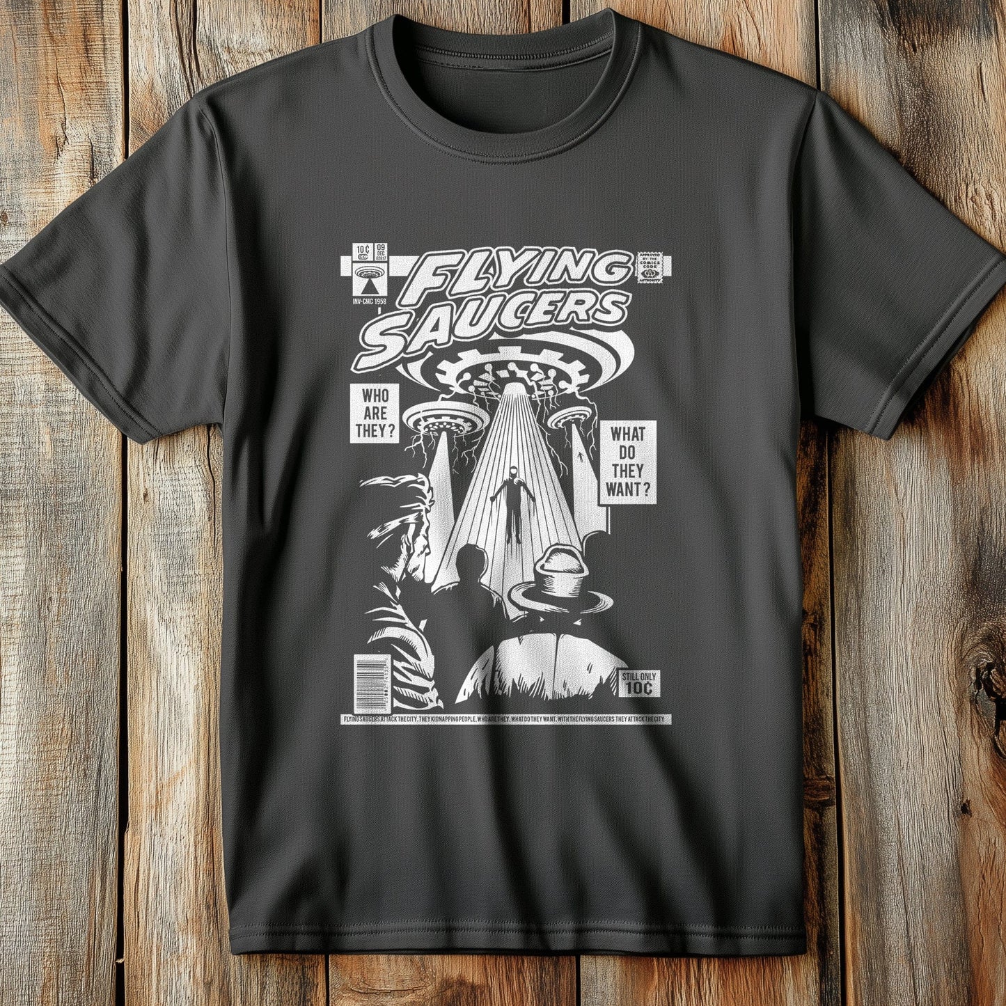 UFO Comic Cover T-Shirt
