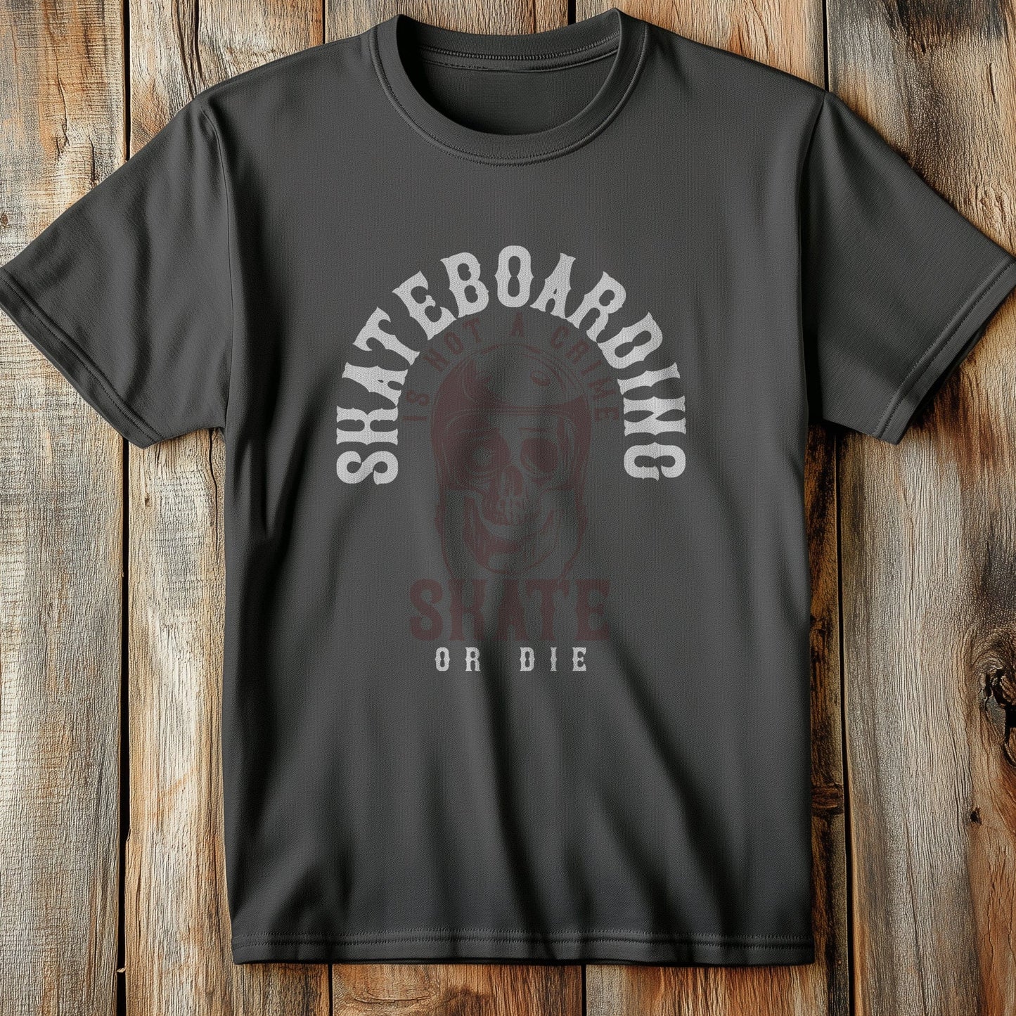 Skull & Skateboard Mashup T-shirt