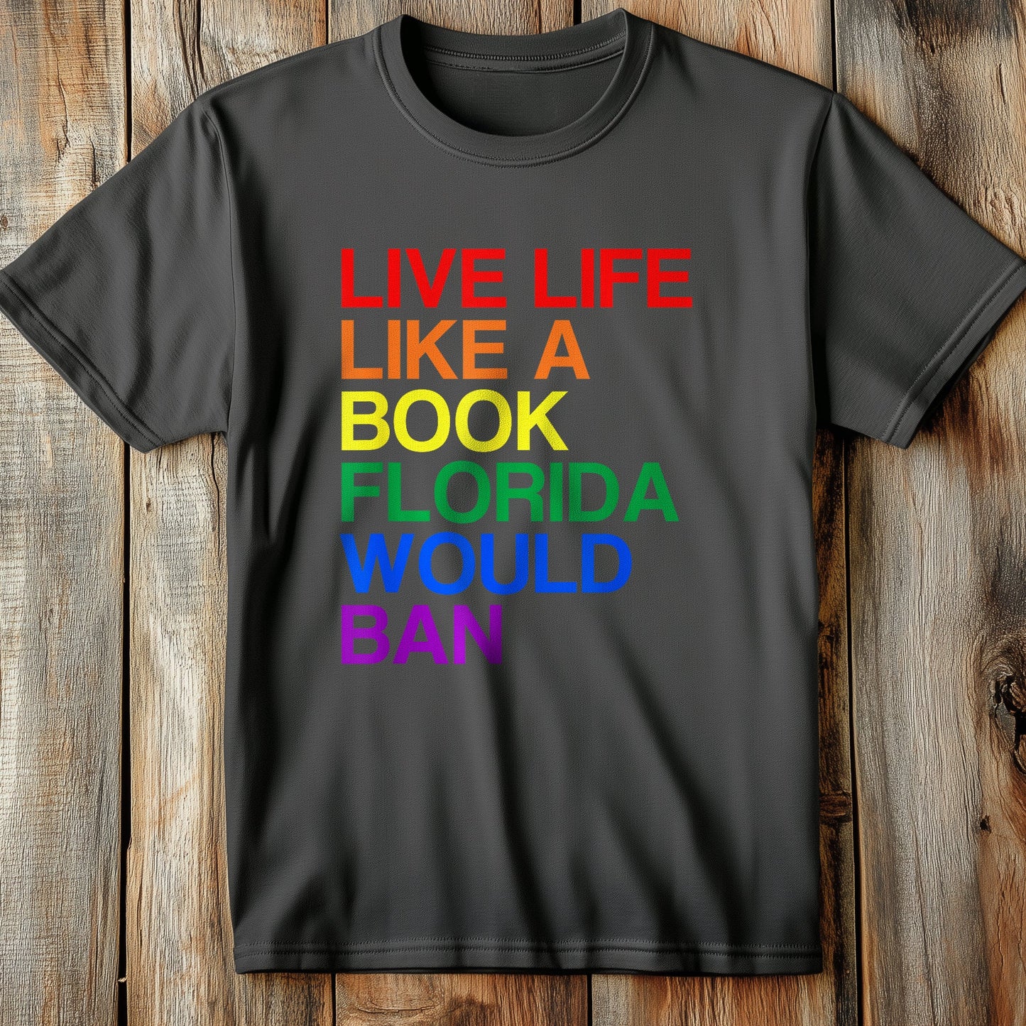 Live Like Book In T-Shirt