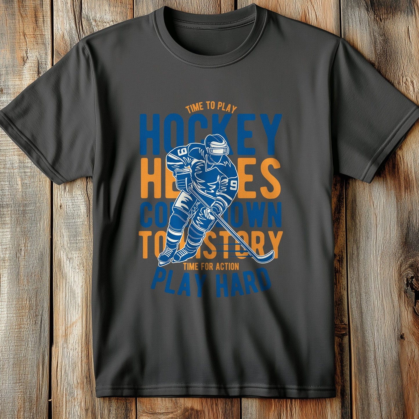 Time To Play Hockey T-shirt - Get Your