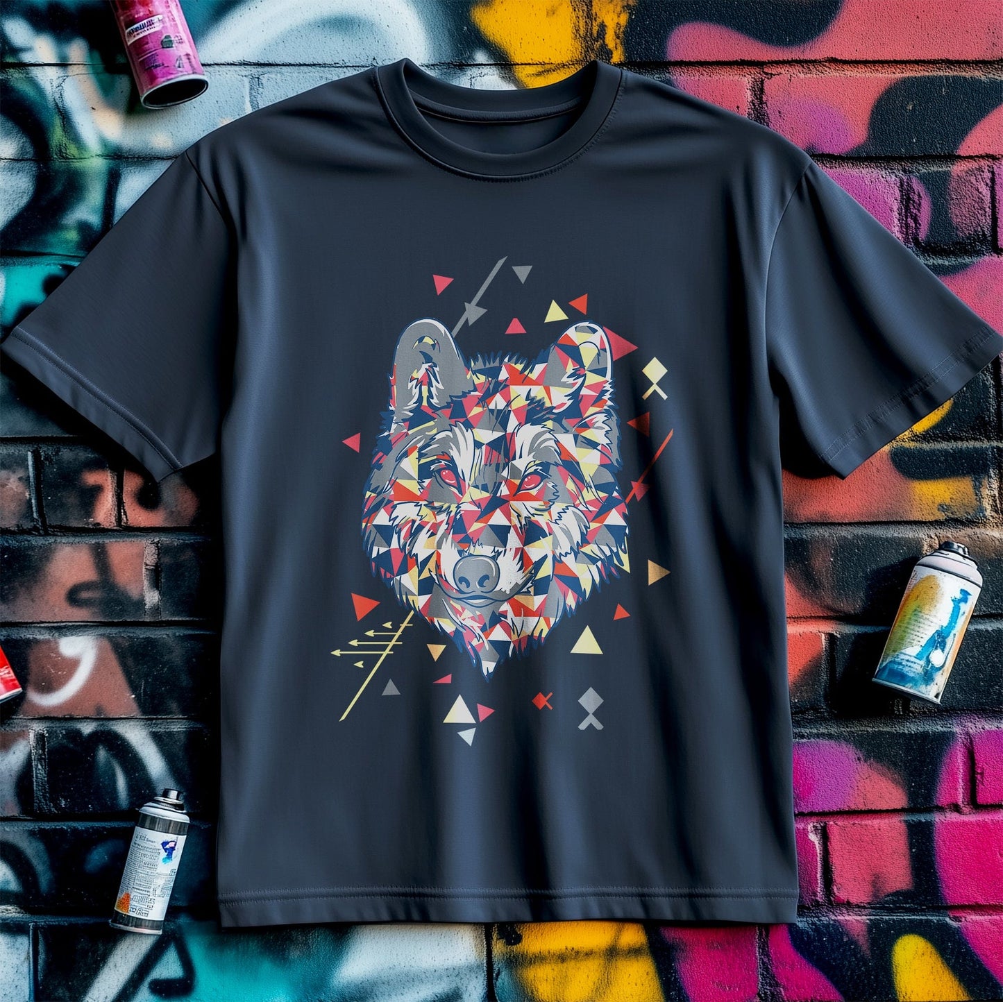 Geometric Wolf T-Shirt - Unleash
