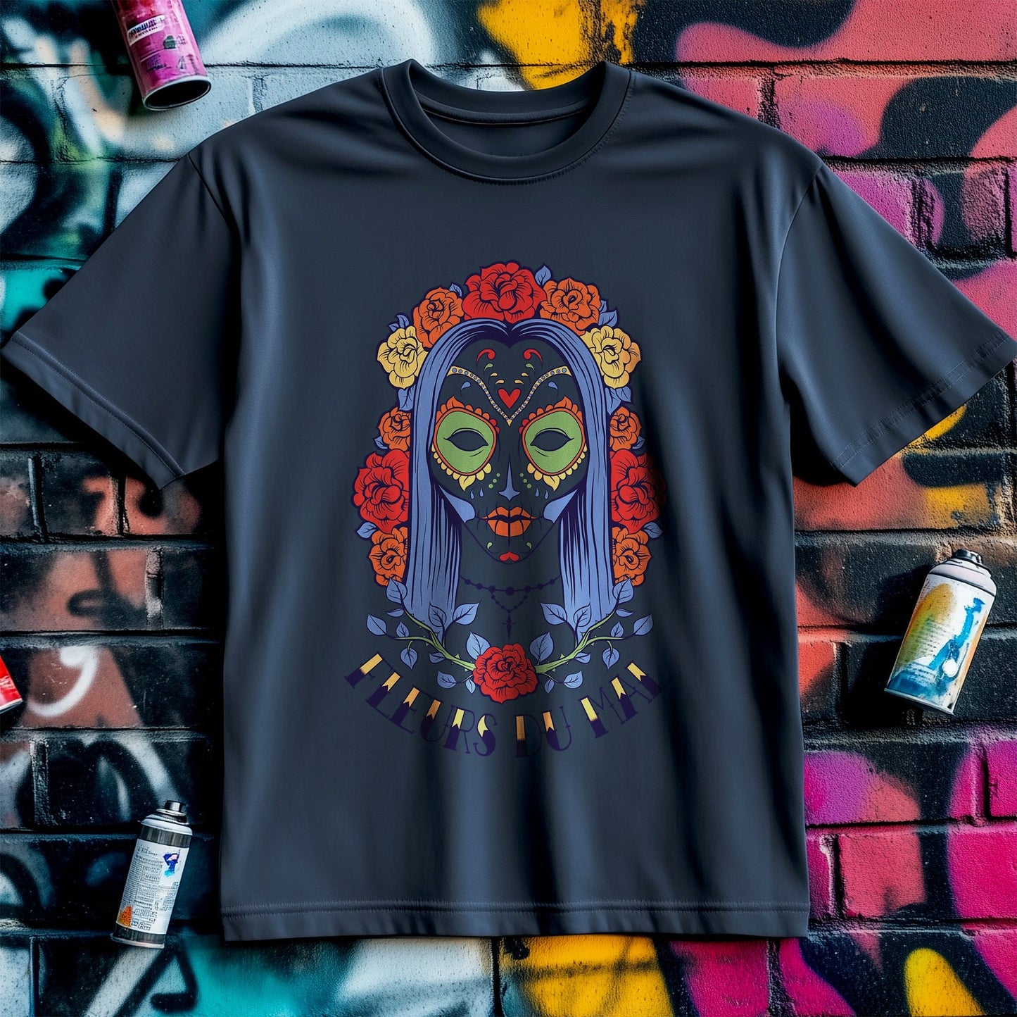 Fleurs Du Mal Sugar Skull T-Shirt -