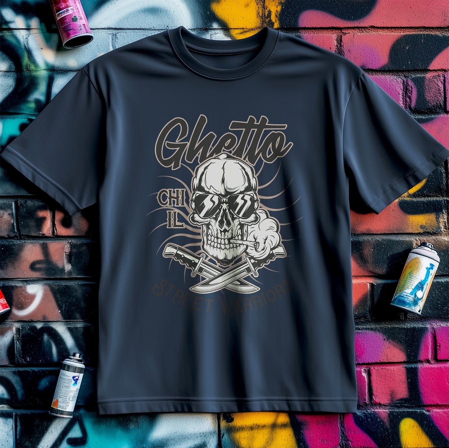Ghetto Skull T-Shirt - Embrace Your