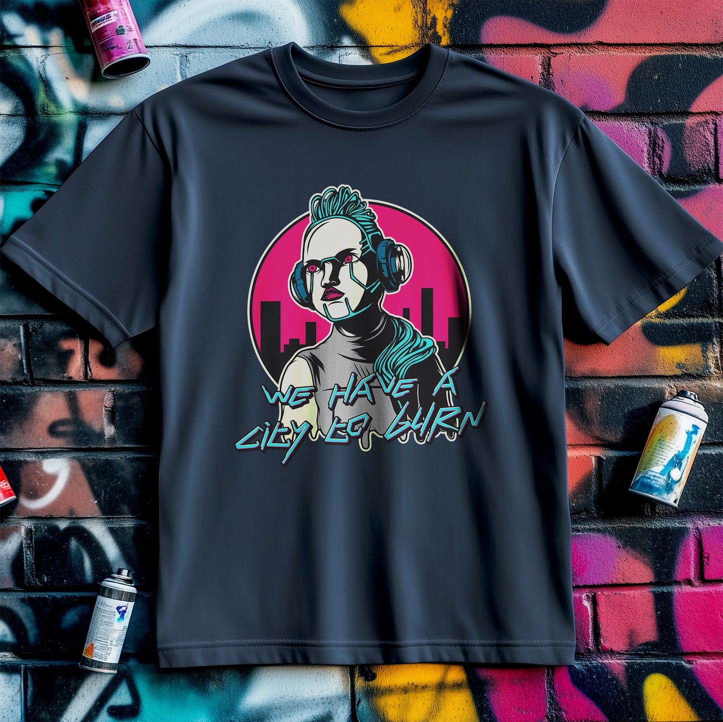 Cyberpunk_4 T-shirt - Futuristic