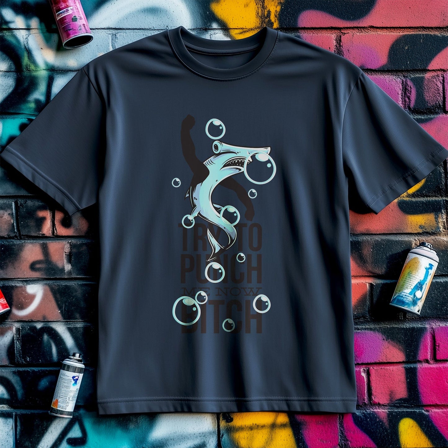Try To Punch Me Now Fish T-shirt