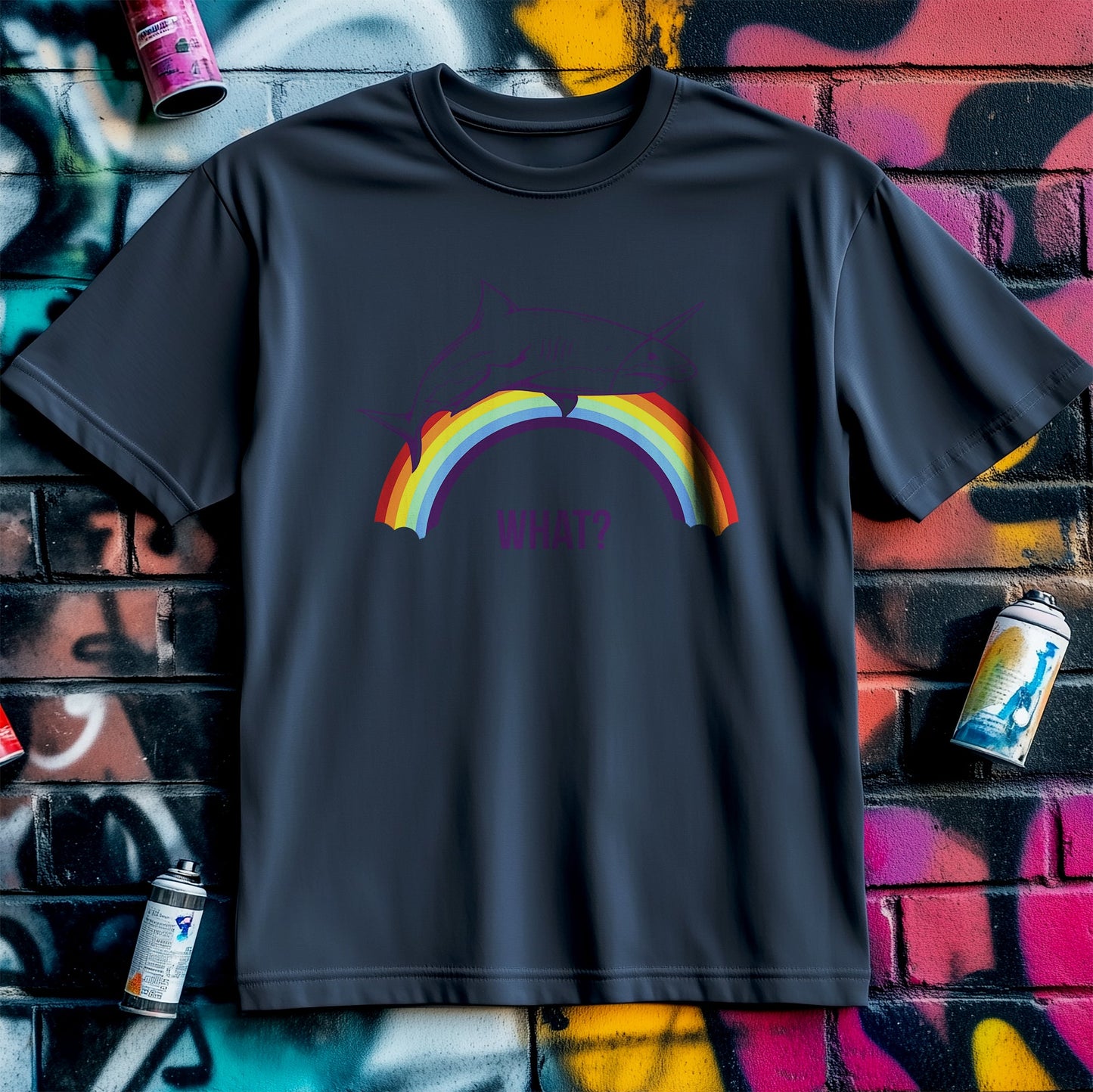 Shark Rainbow T-Shirt - Dive into