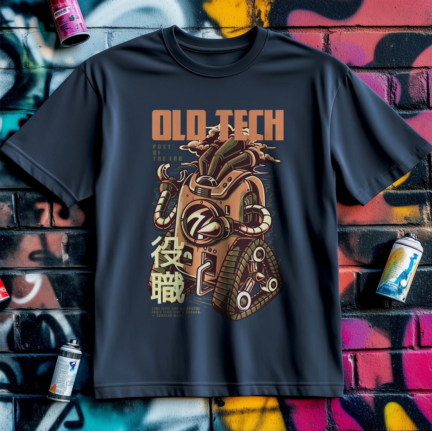 Old Tech Robot T-Shirt - Retro and