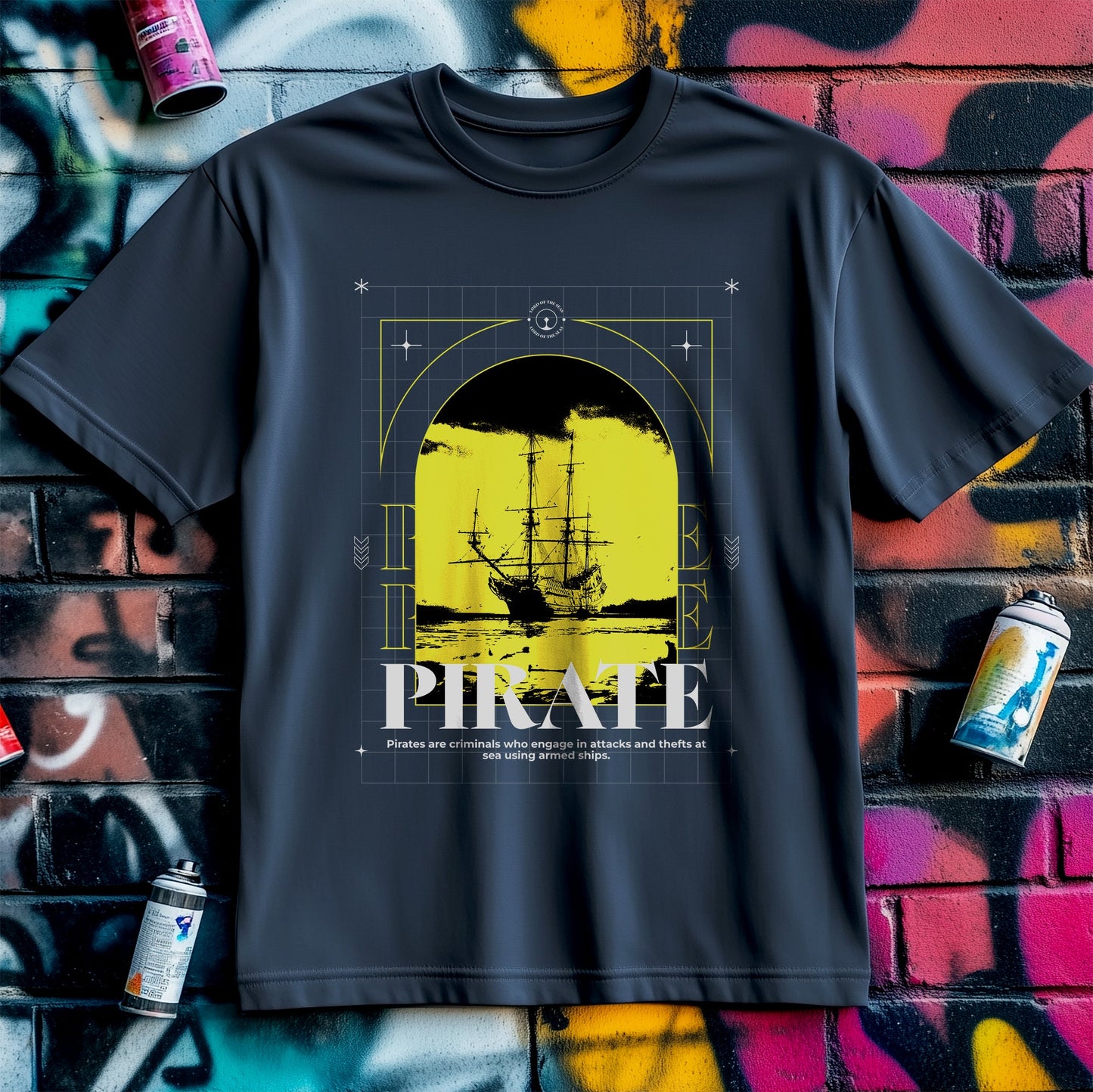 Pirate Window T-Shirt ‚Äì Set Sail for