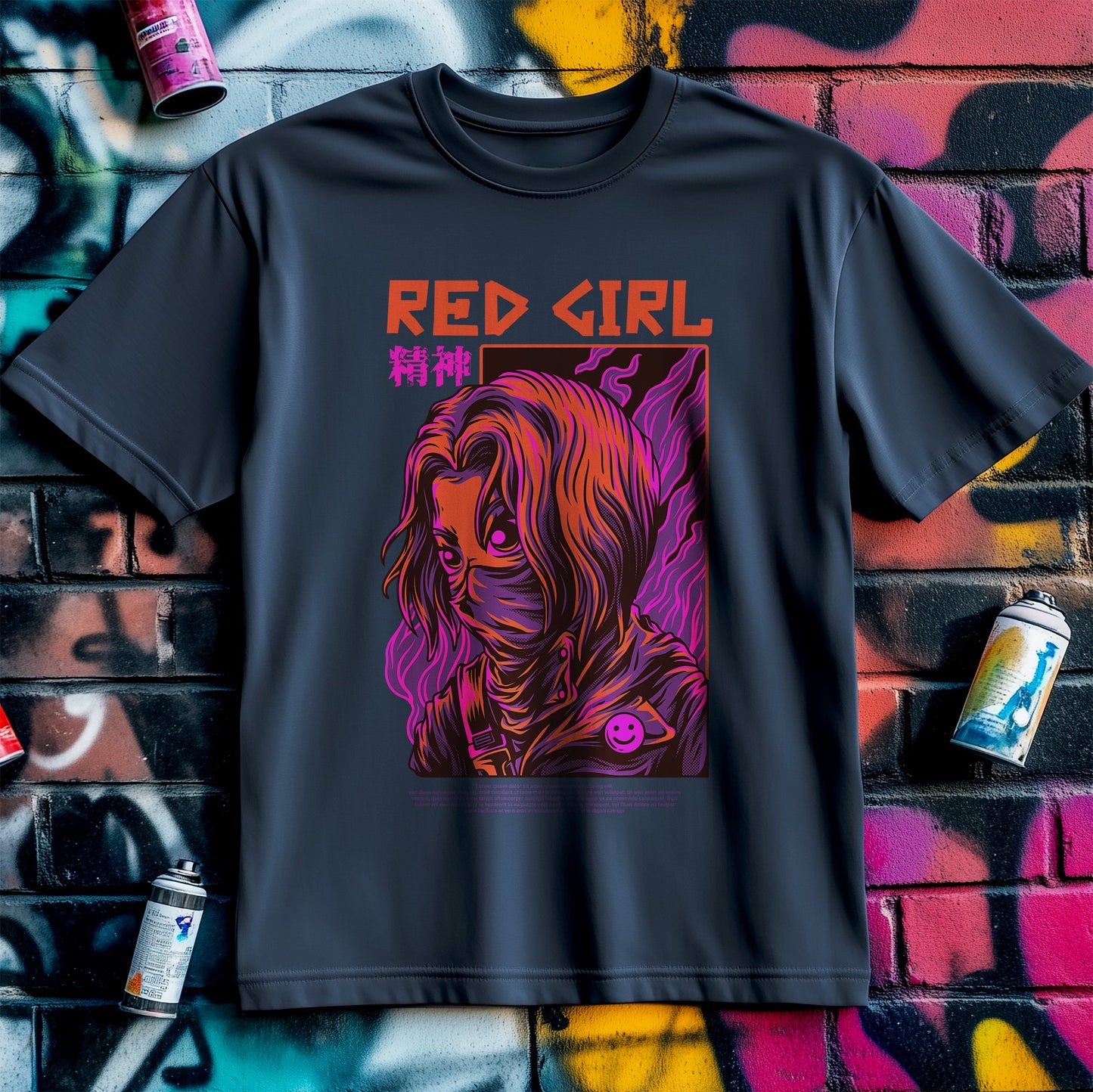 Red Girl Poster T-Shirt - Unleash