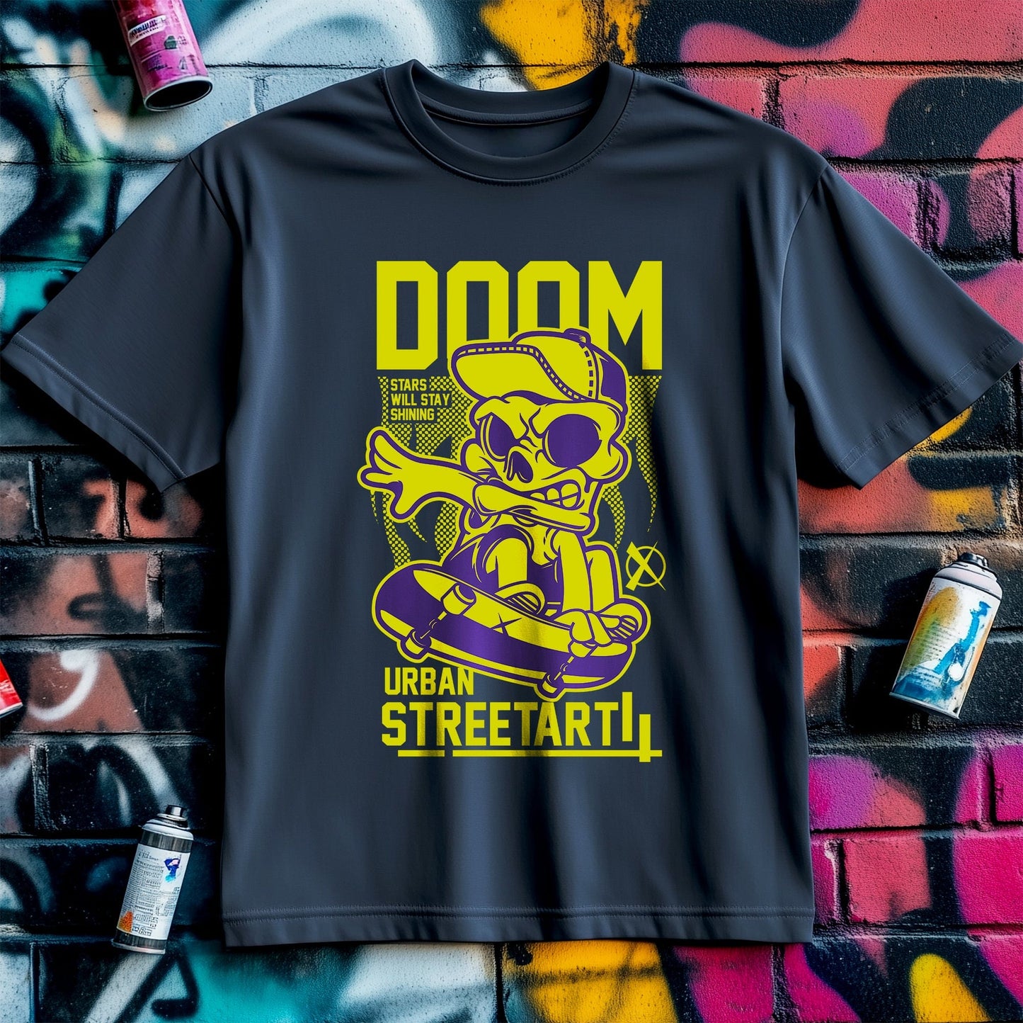 Doom Street Art T-Shirt - Rad