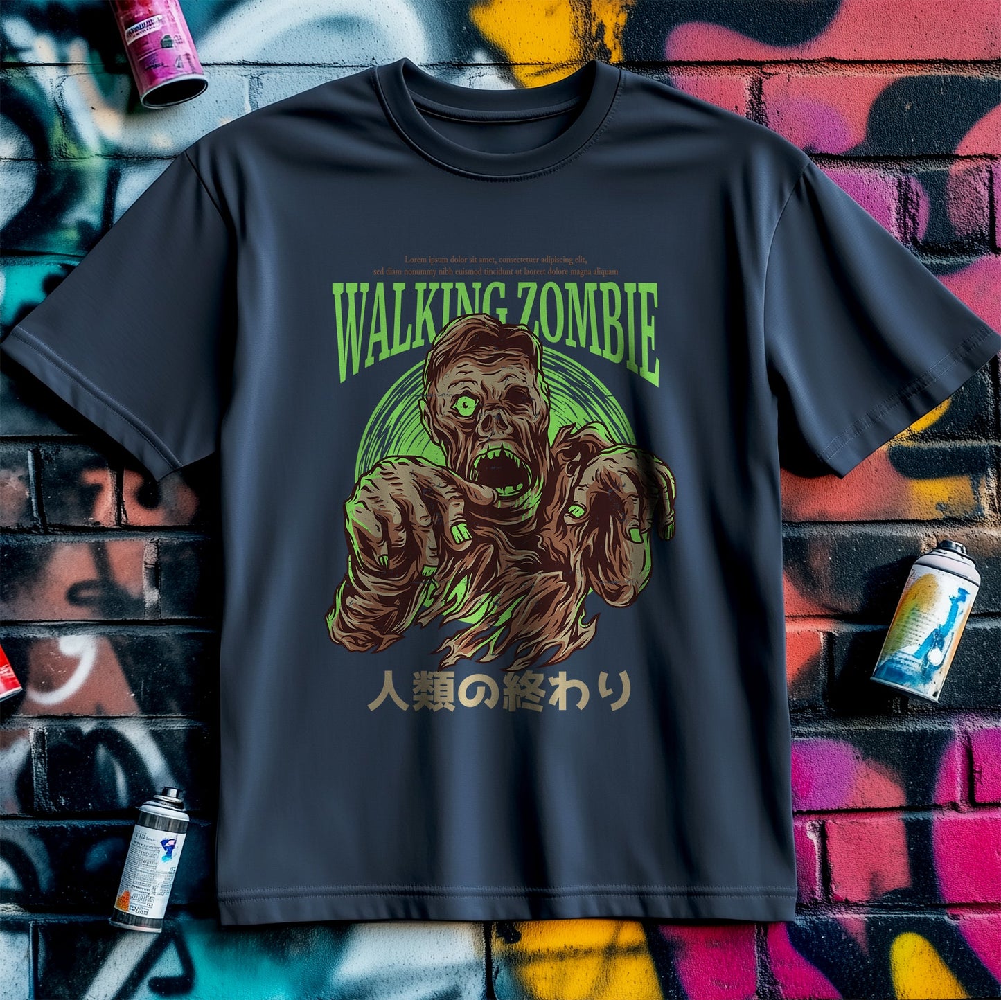 Walking Zombie T-shirt ‚Äì Fun &