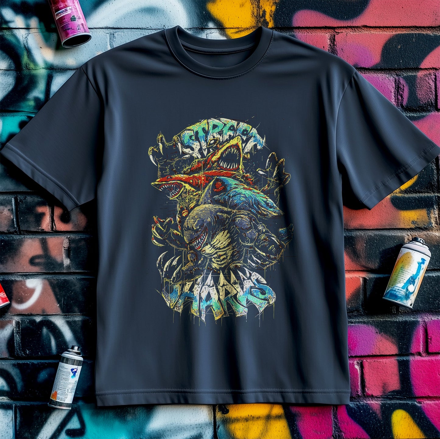 Street Sharks T-shirt ‚Äì Swim into