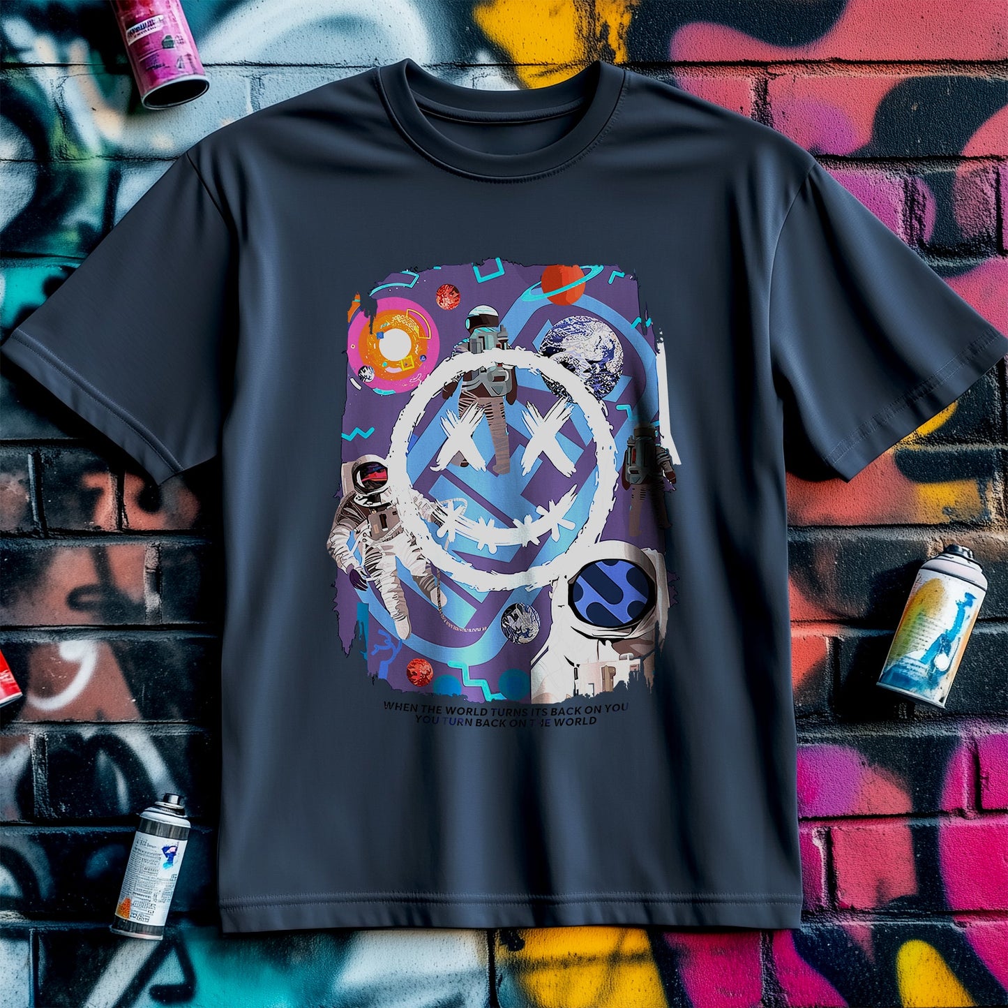 Out of Space Smile T-shirt - Cosmic