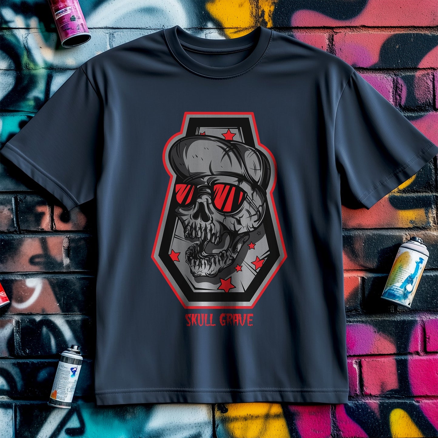 Skull Grave T-Shirt - Deadly Funny!