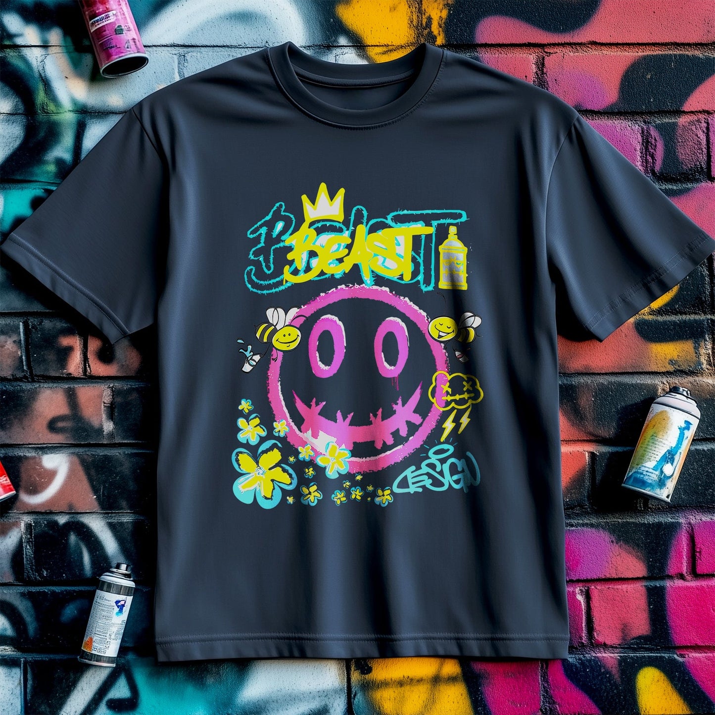 Beast Smiley T-Shirt - Rule the Day