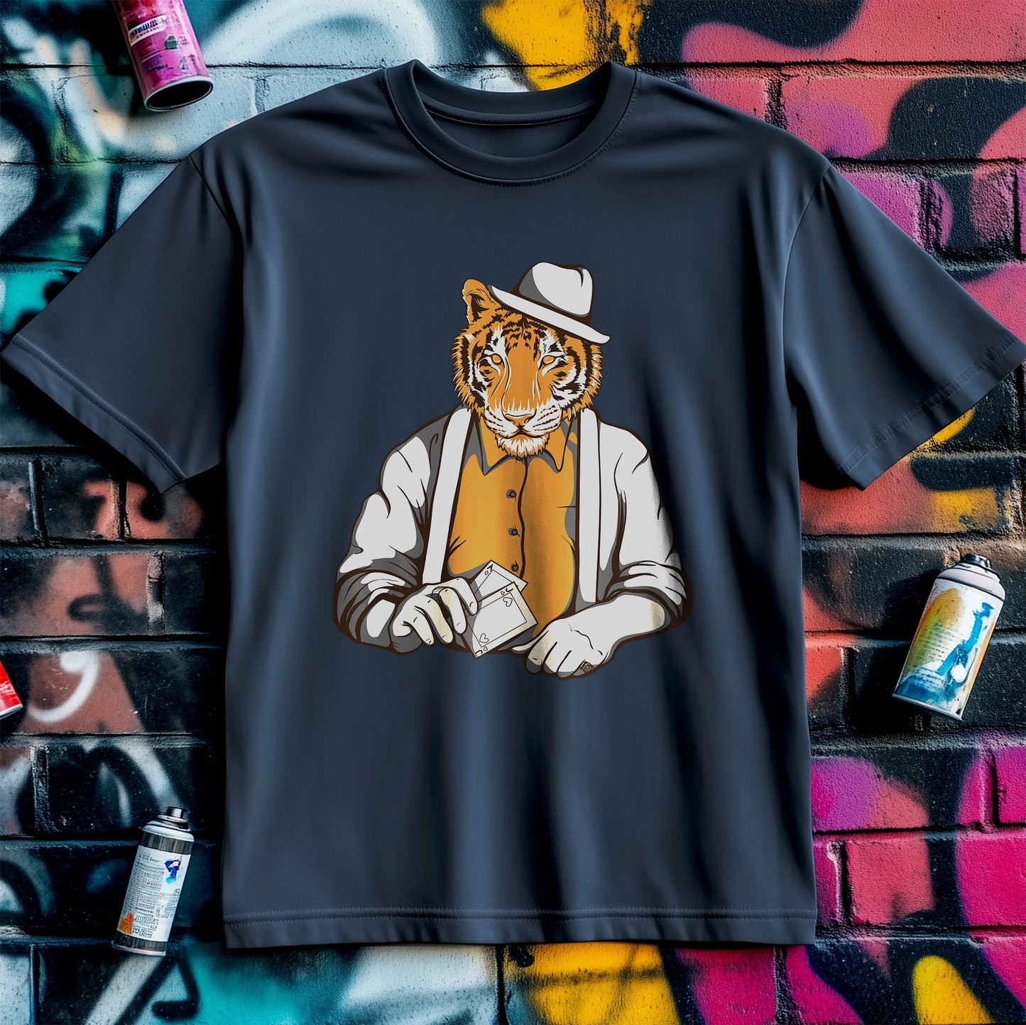 Tiger Gambler T-Shirt - Roar with