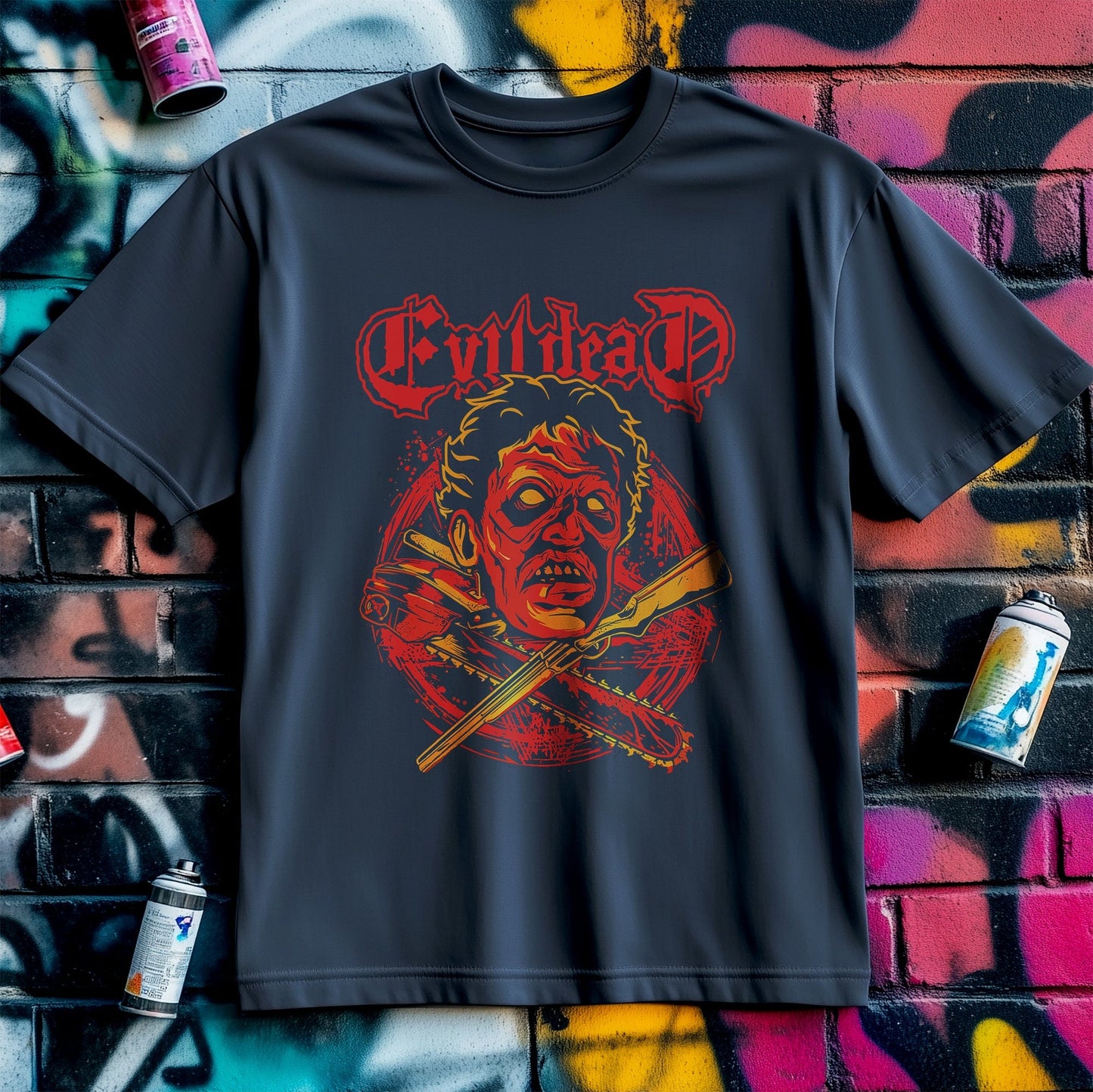 Evil Ash Skull & Crossbones T-shirt