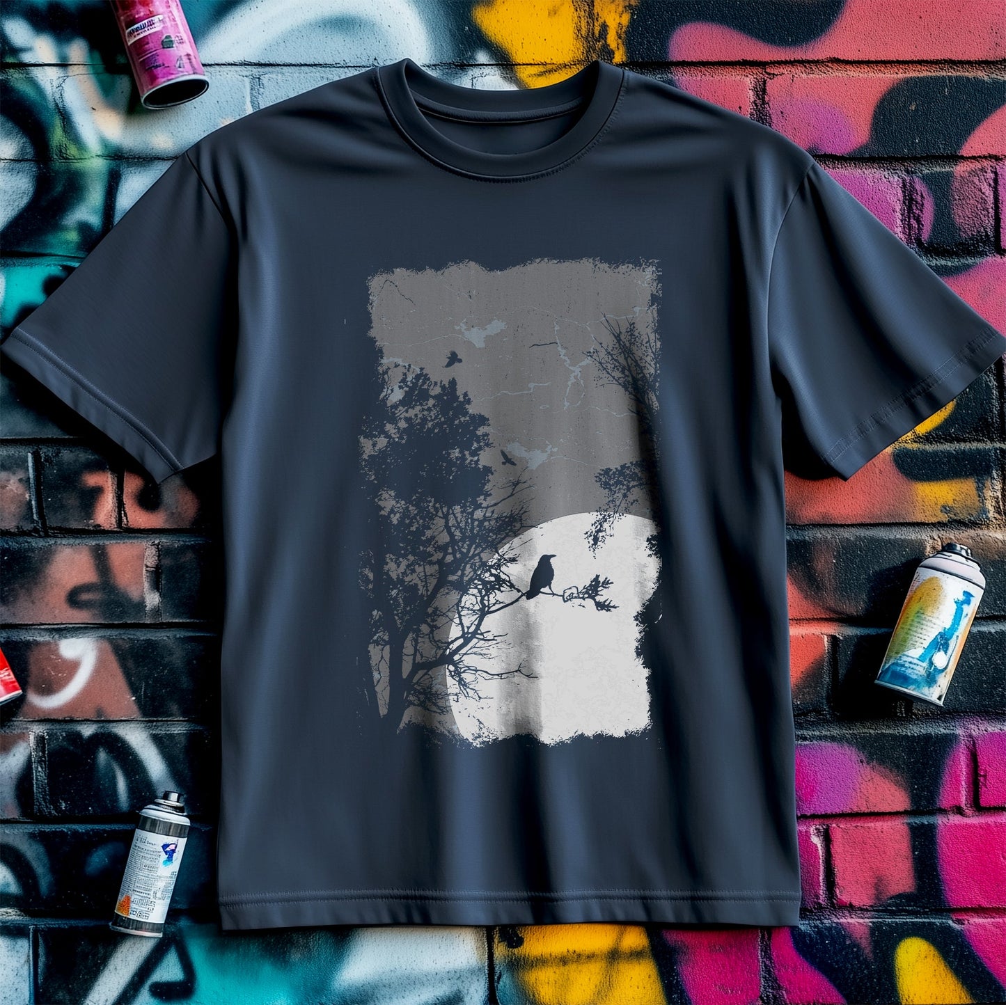 Moonlight Crow T-Shirt - Darkly