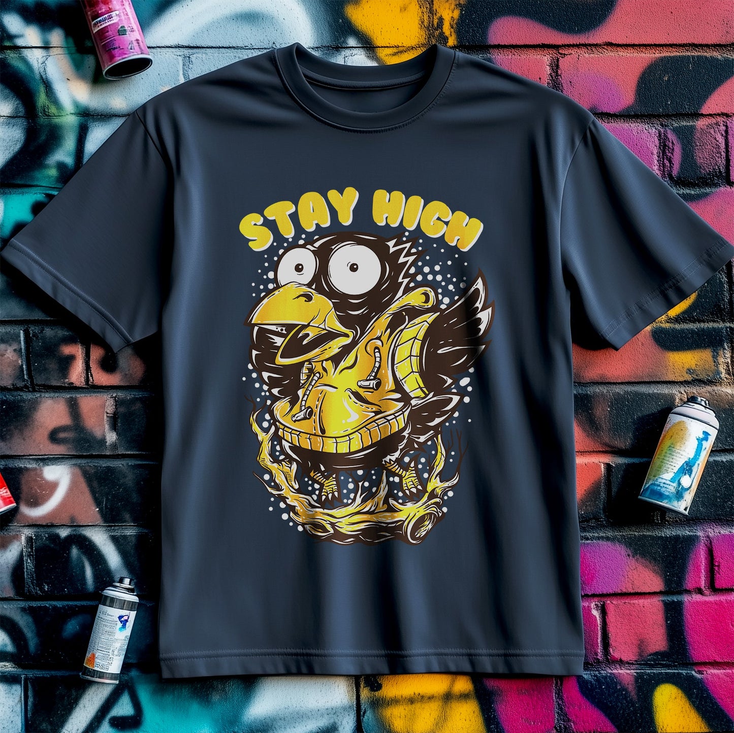 Stay High Bird T-Shirt - Feathered