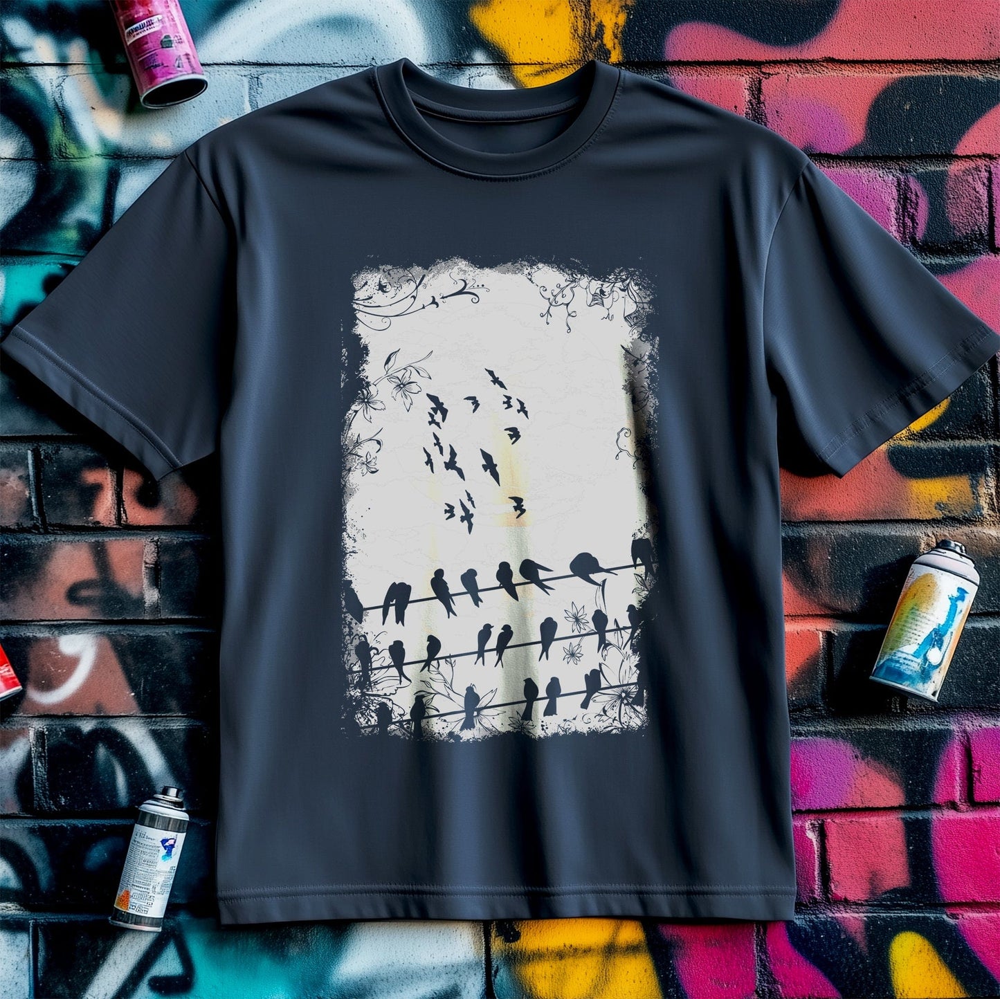 Birds on a Wire T-Shirt - Hilarious