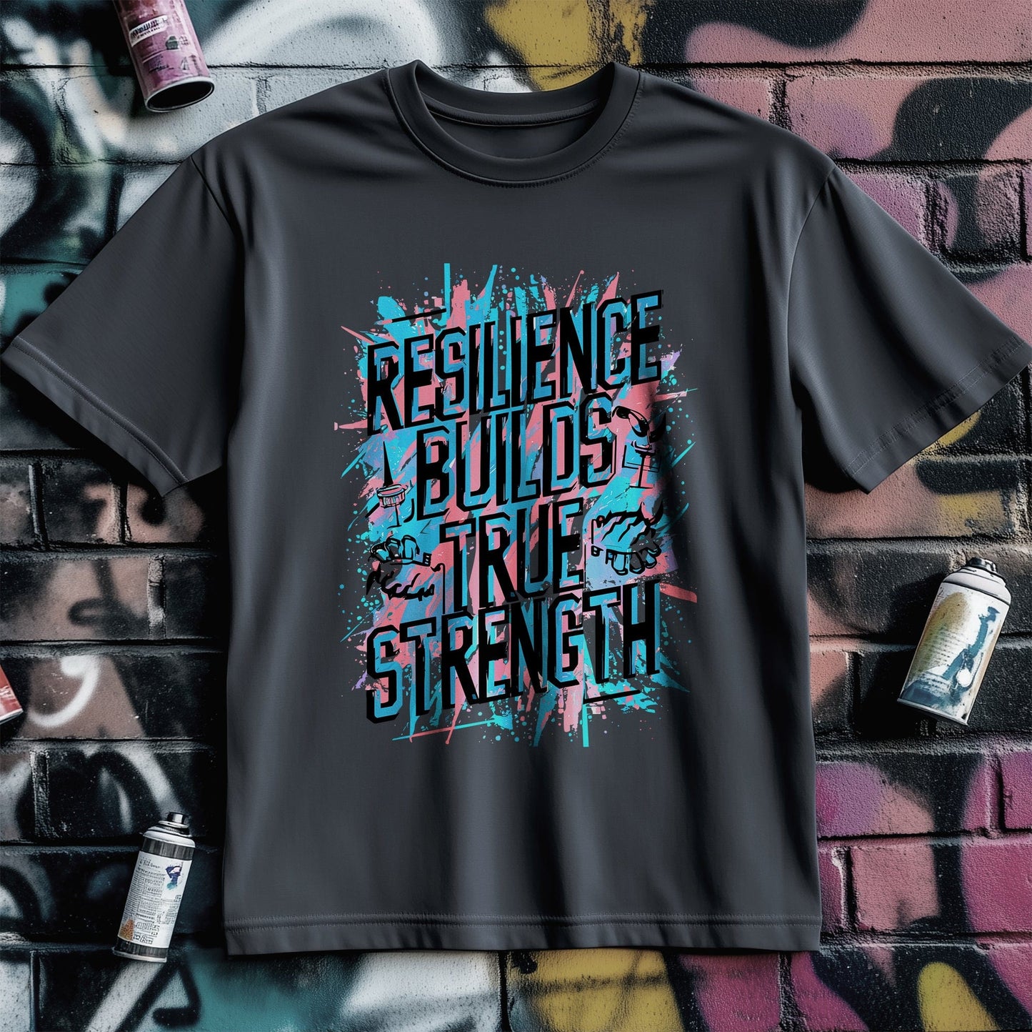 Motivation 68 T-shirt Resilience builds strength