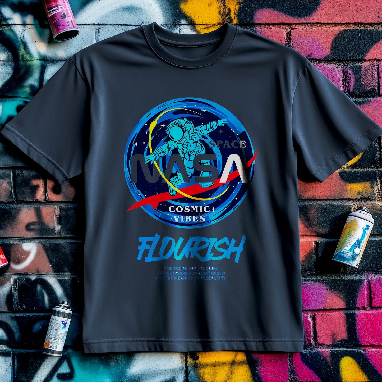 Cosmic Vibes Flourish T-shirt - Out