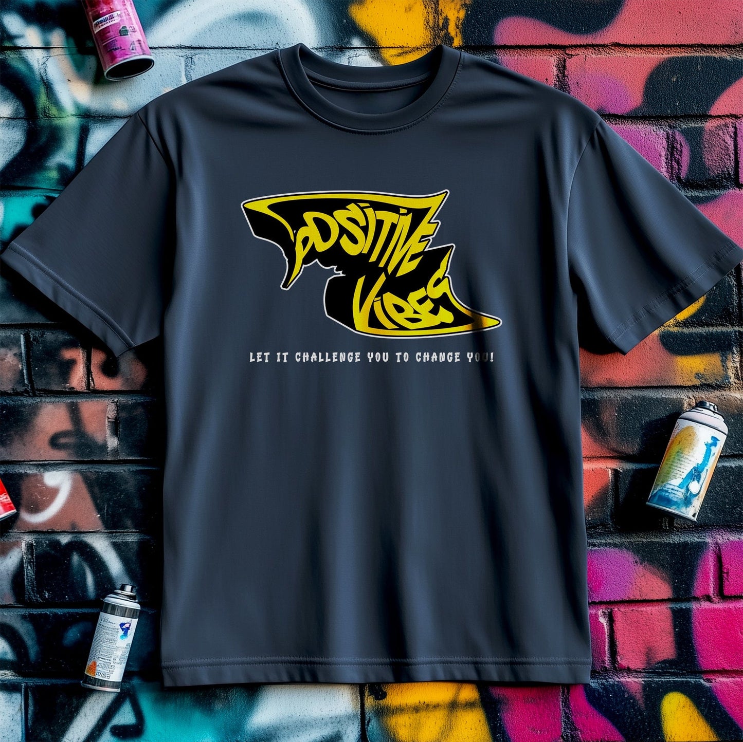 Positive Vibes Graffiti T-Shirt