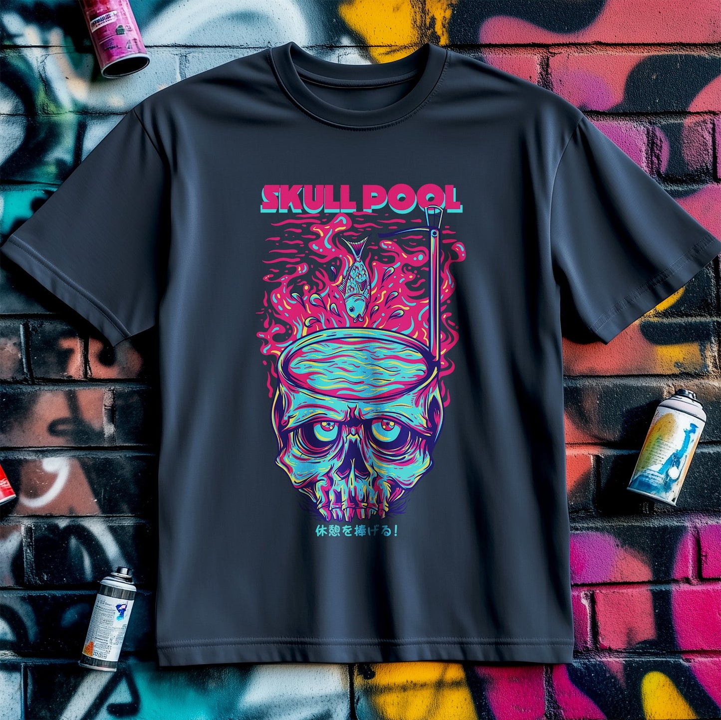 Skull Pool T-Shirt - Dive into
