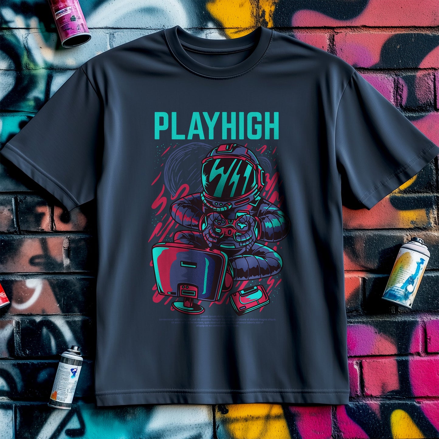Play High In Space T-Shirt - Funny