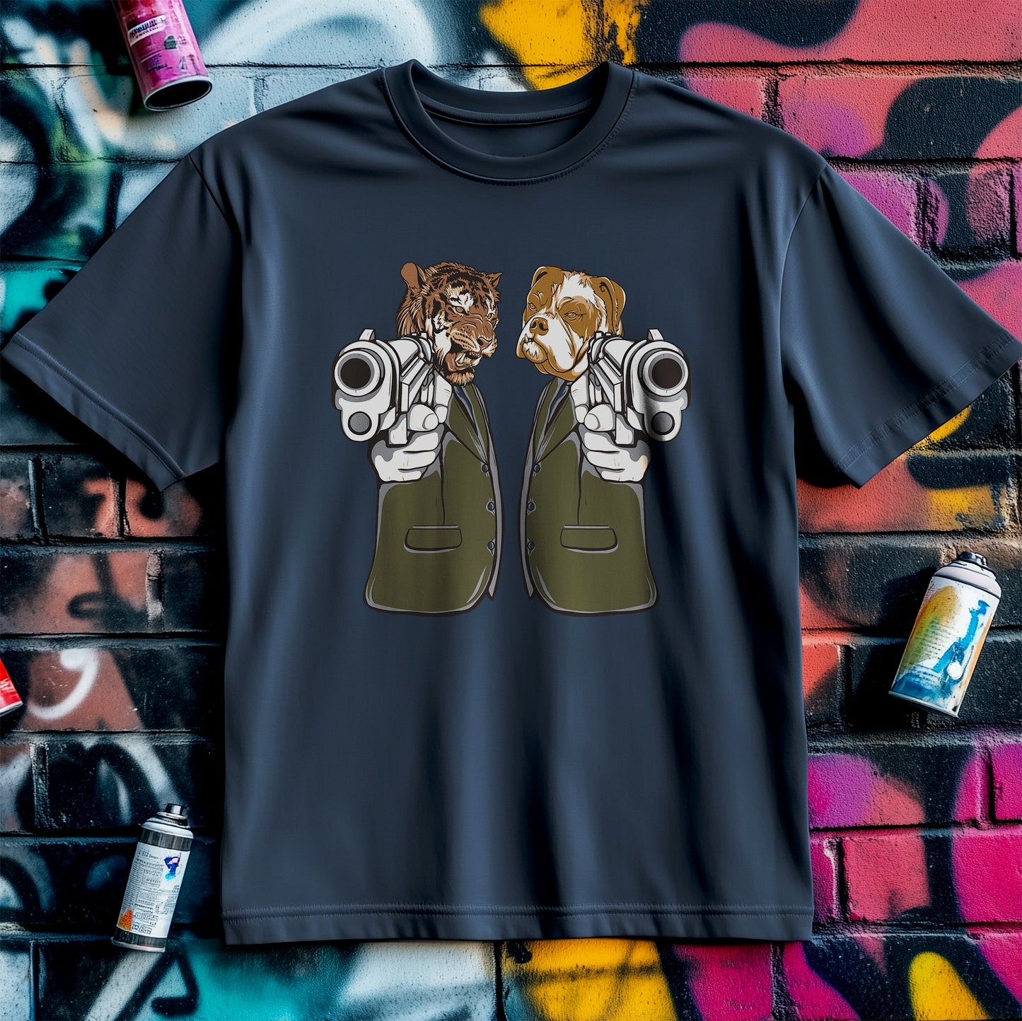 Tiger & Bulldog Gangster T-shirt -