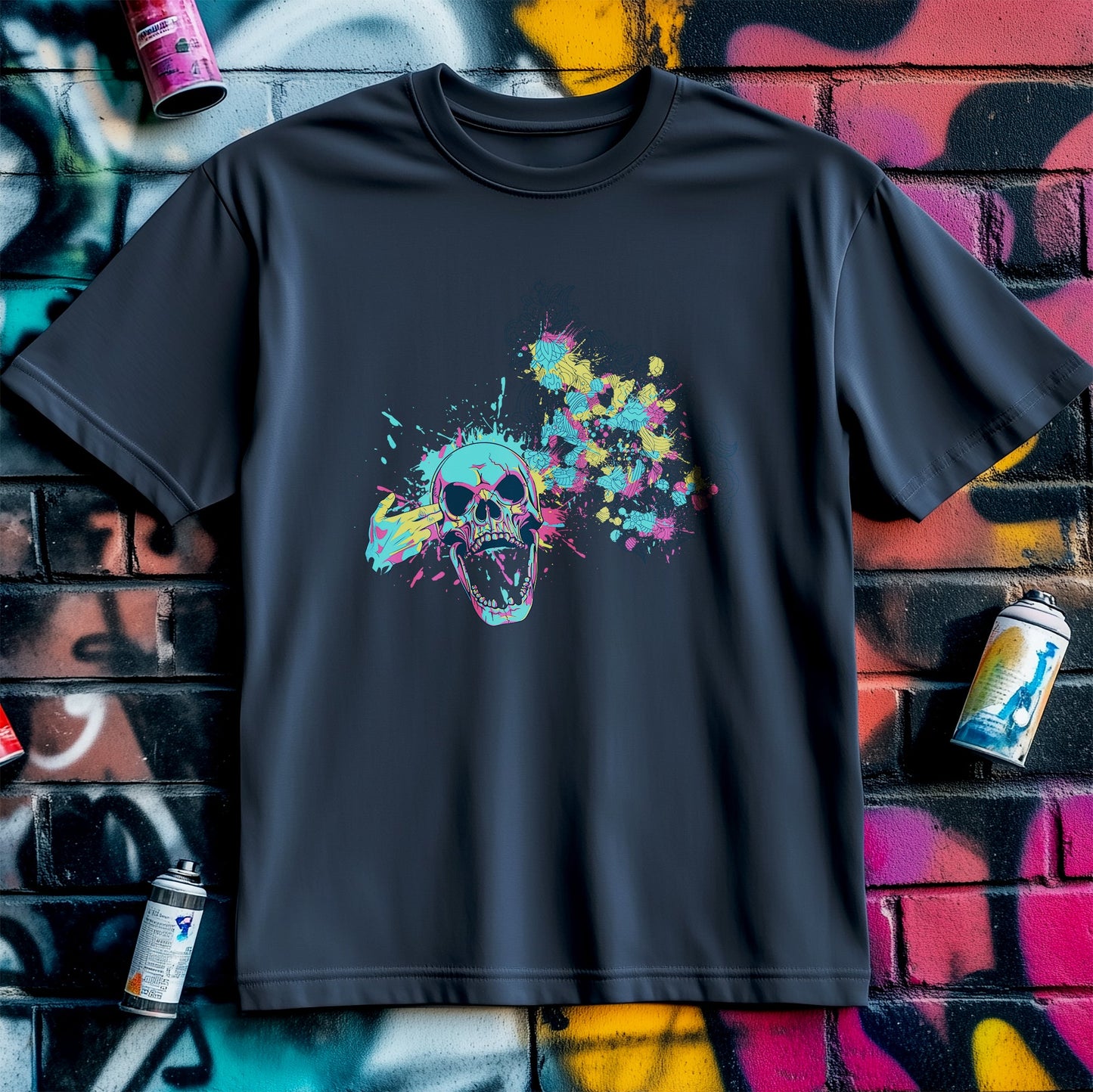 Skull Paint Bullet T-Shirt - Unleash