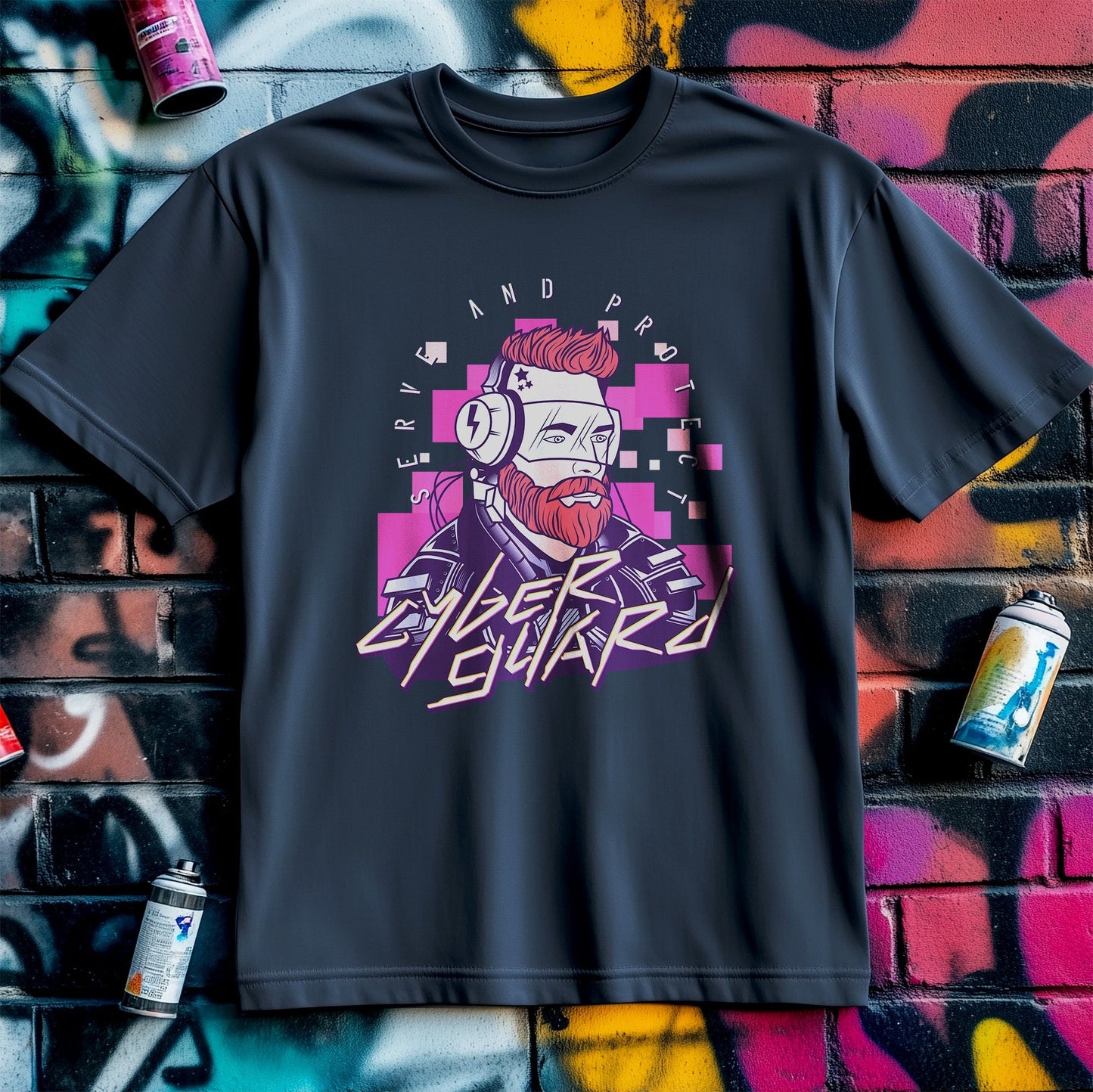 Cyberpunk_10 T-shirt - Bearded and