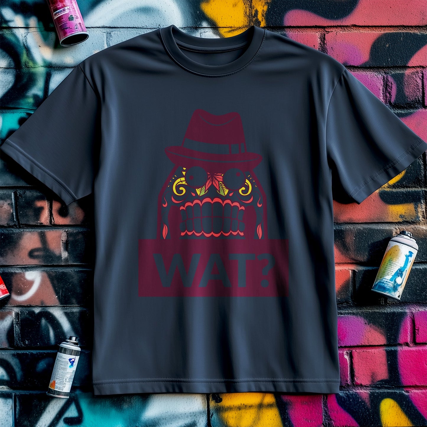 WAT? Skull & Hat T-Shirt