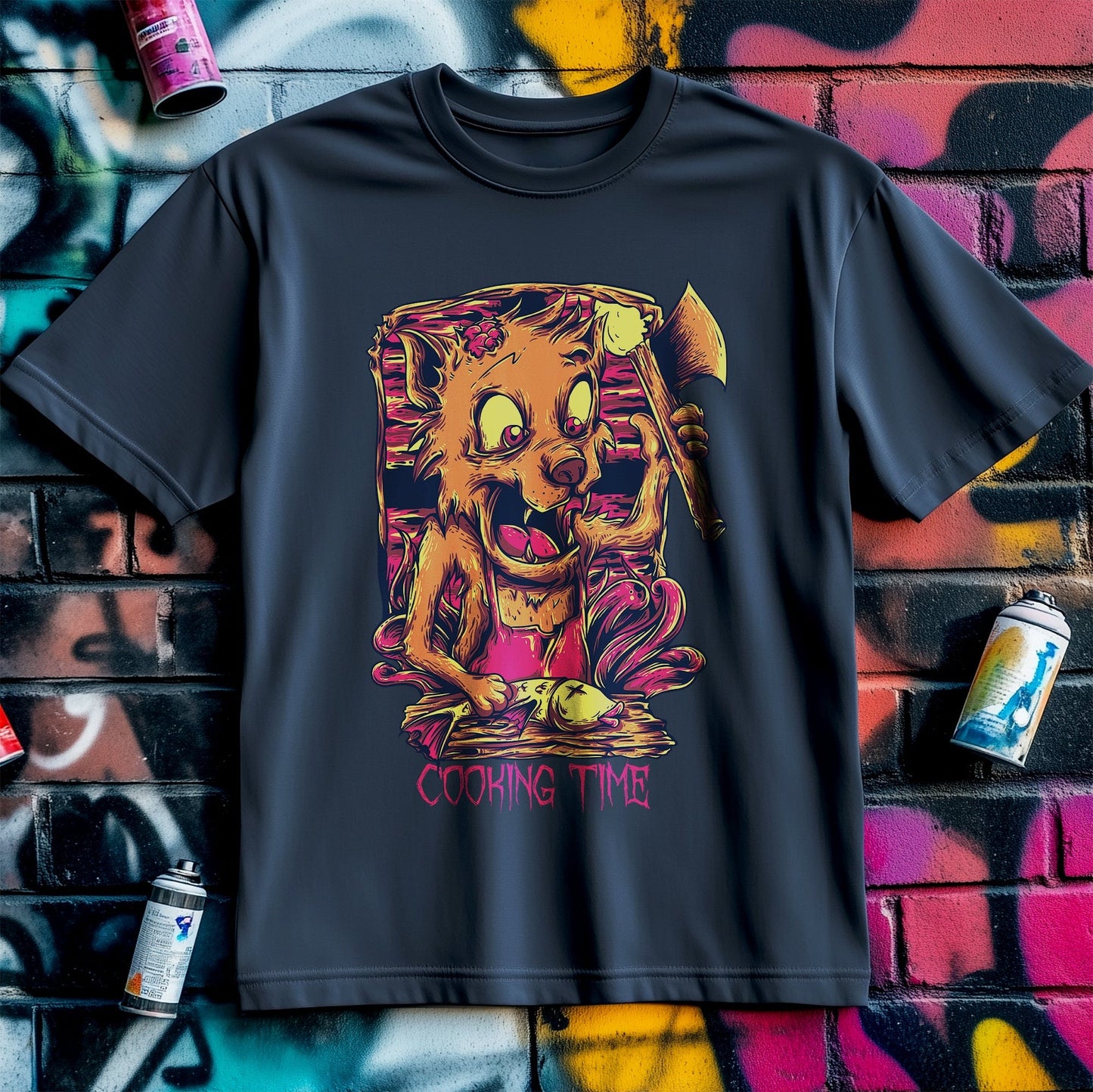 Cooking Time Wolf T-shirt - Unleash