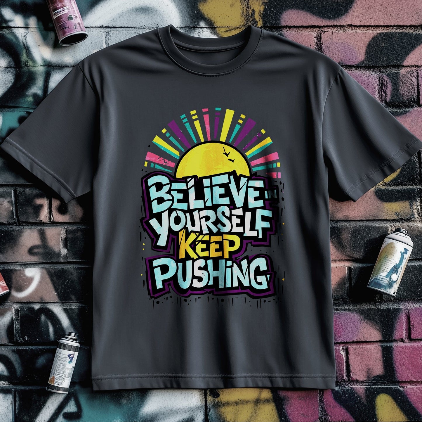 Motivation 84 T-Shirt  Believe in Yourself, Keep Pushing!