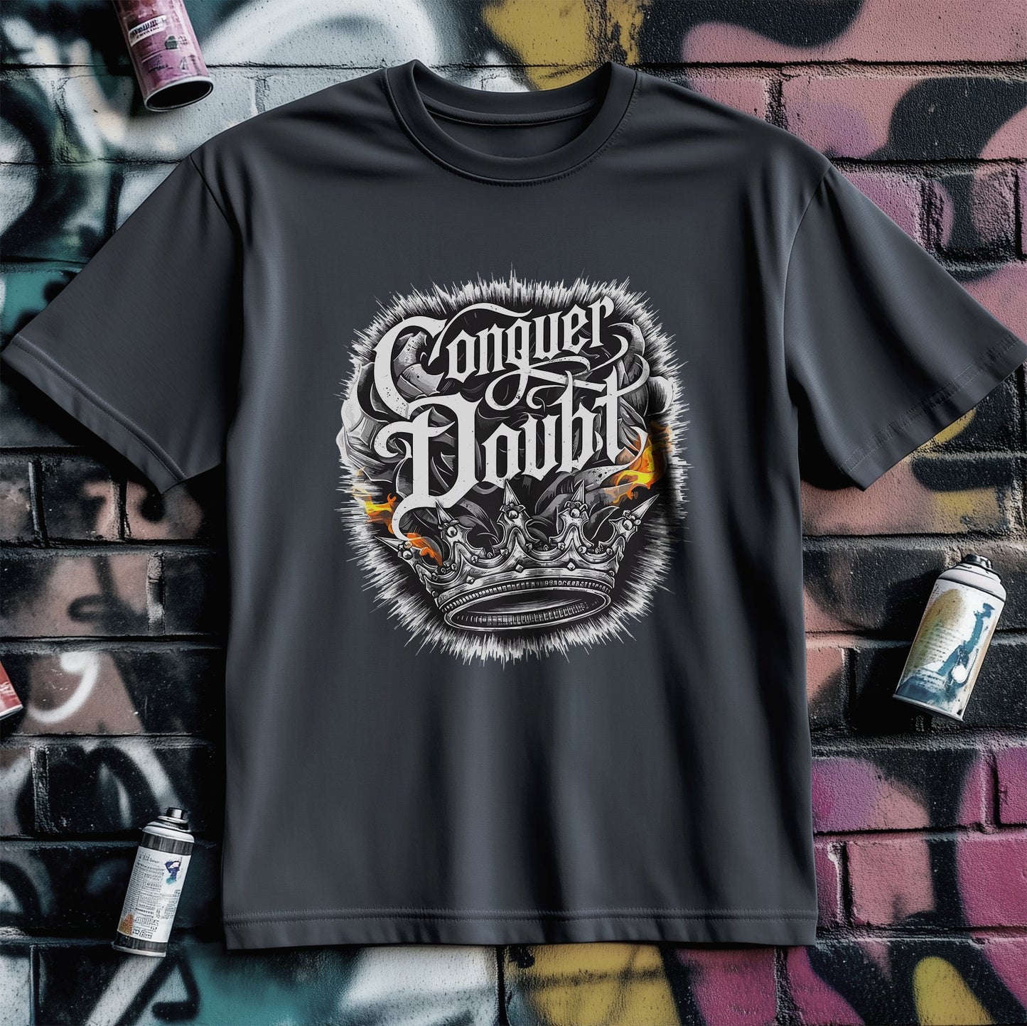 Motivation 16 T-shirt Conquer doubt