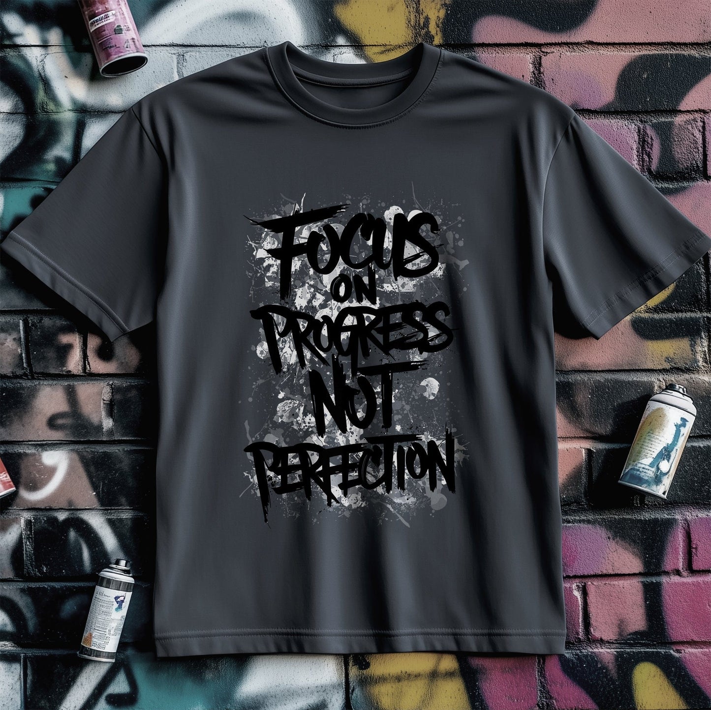 Motivation 55 T-Shirt Focus on progress
