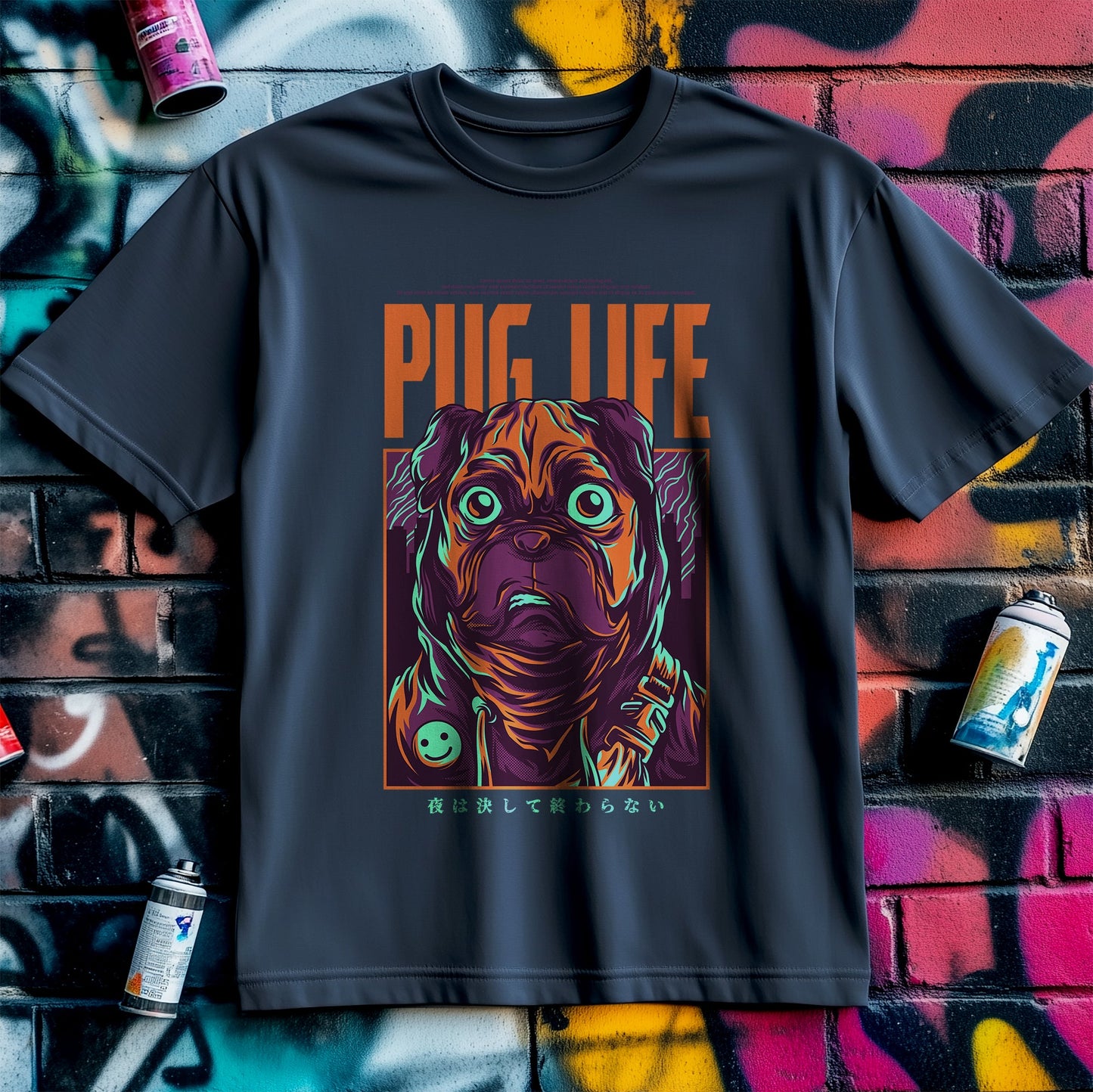 Pug Life Poster T-shirt ‚Äì Embrace