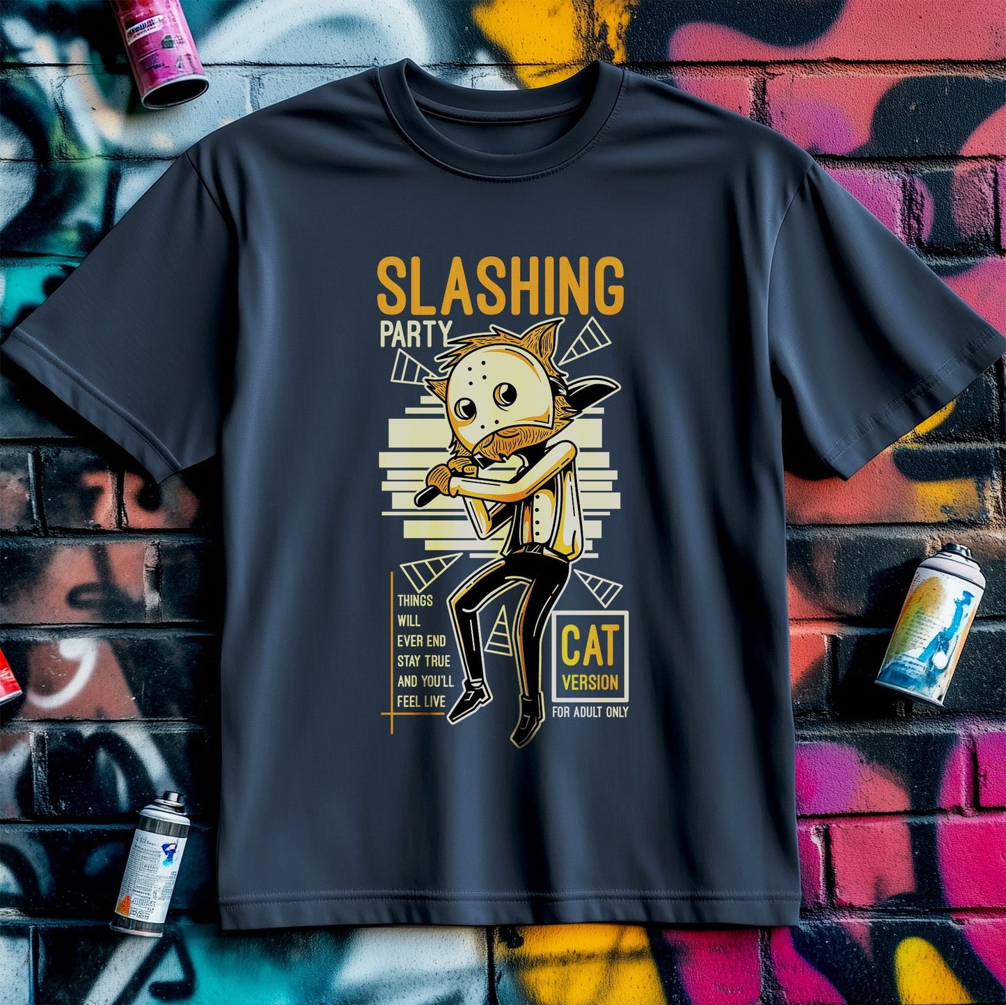 Slashing Cat T-Shirt