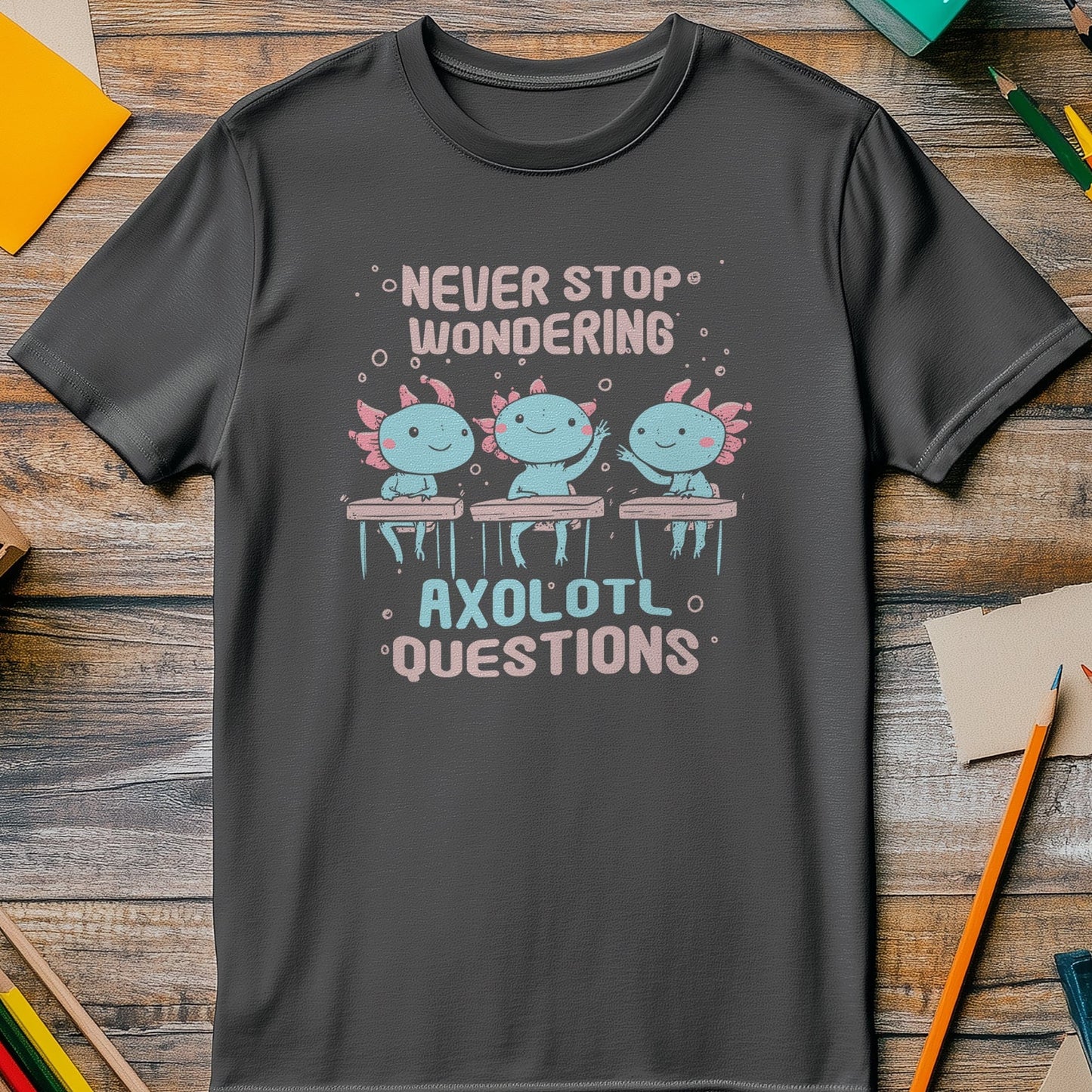 Axolotl Questions 3 T-Shirt Dive