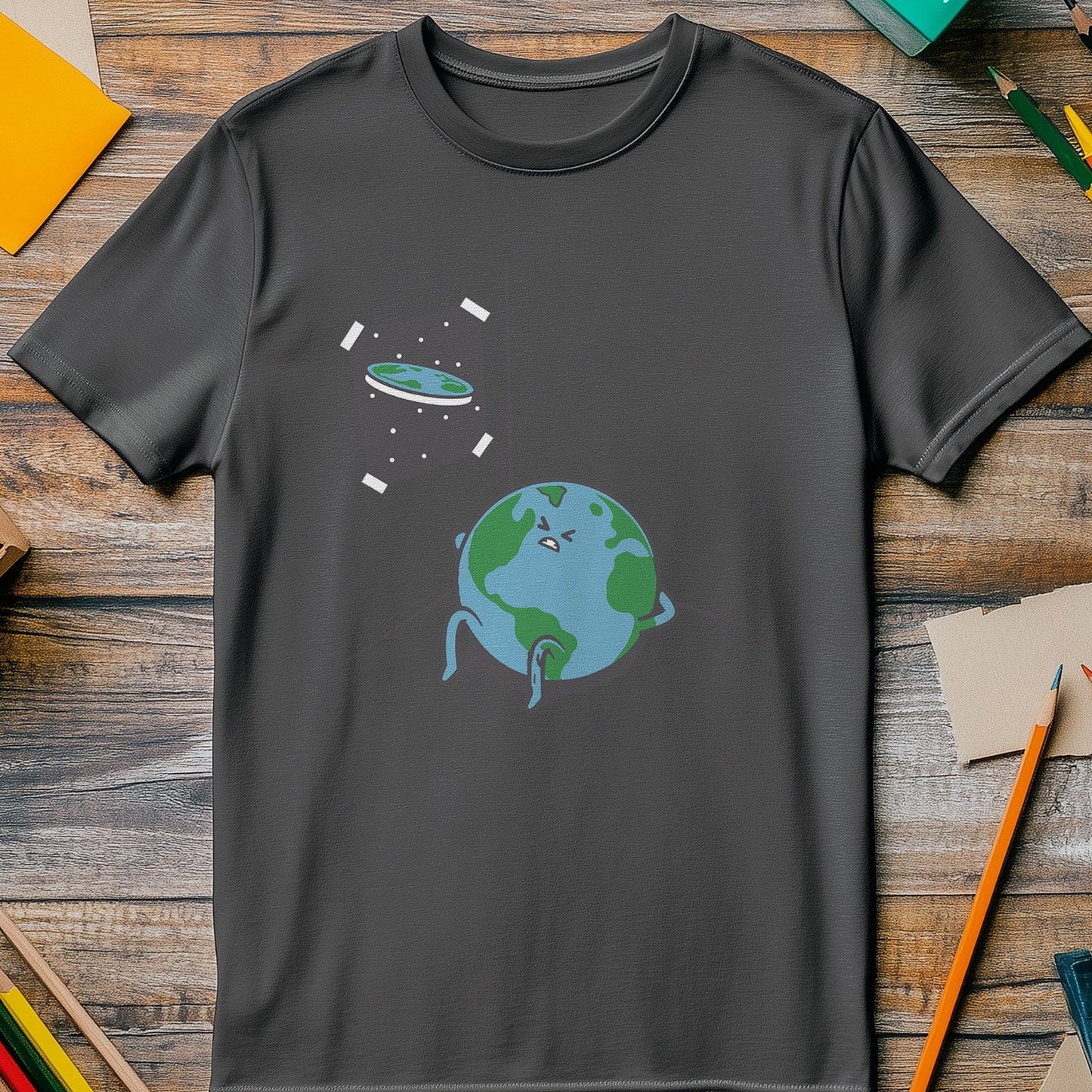 Flat Earth Goals T-Shirt ‚Äì Join the