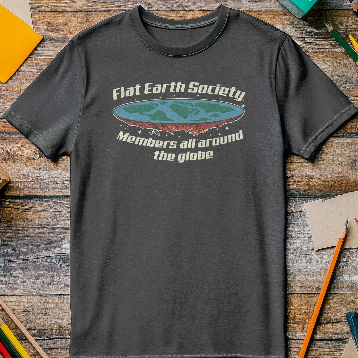 Flat-Earth-Soc T-shirt - Join the Fun
