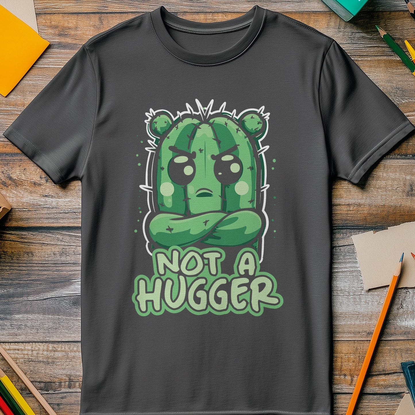 Not a Hugger 1 Cactus T-Shirt