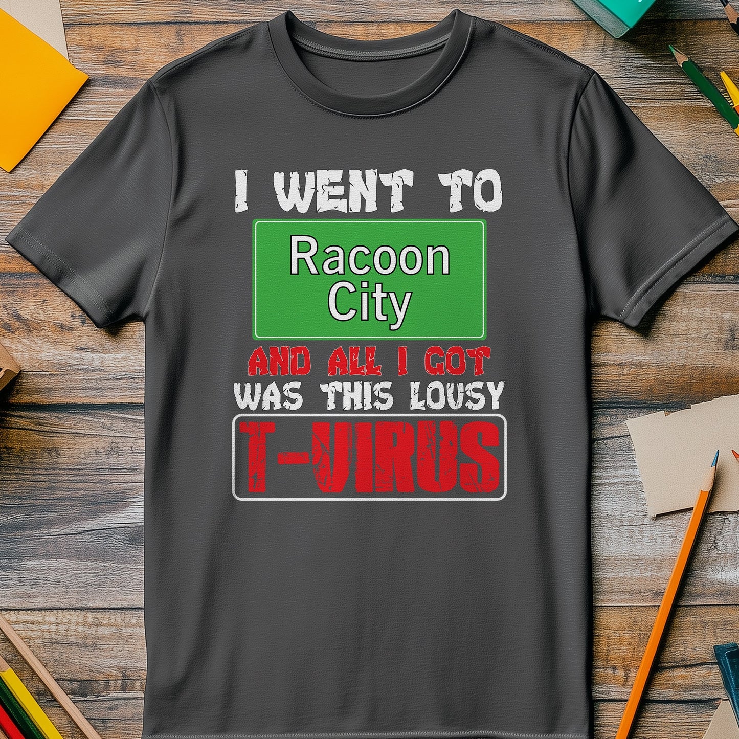 Raccoon T-Virus T-Shirt - Funny &