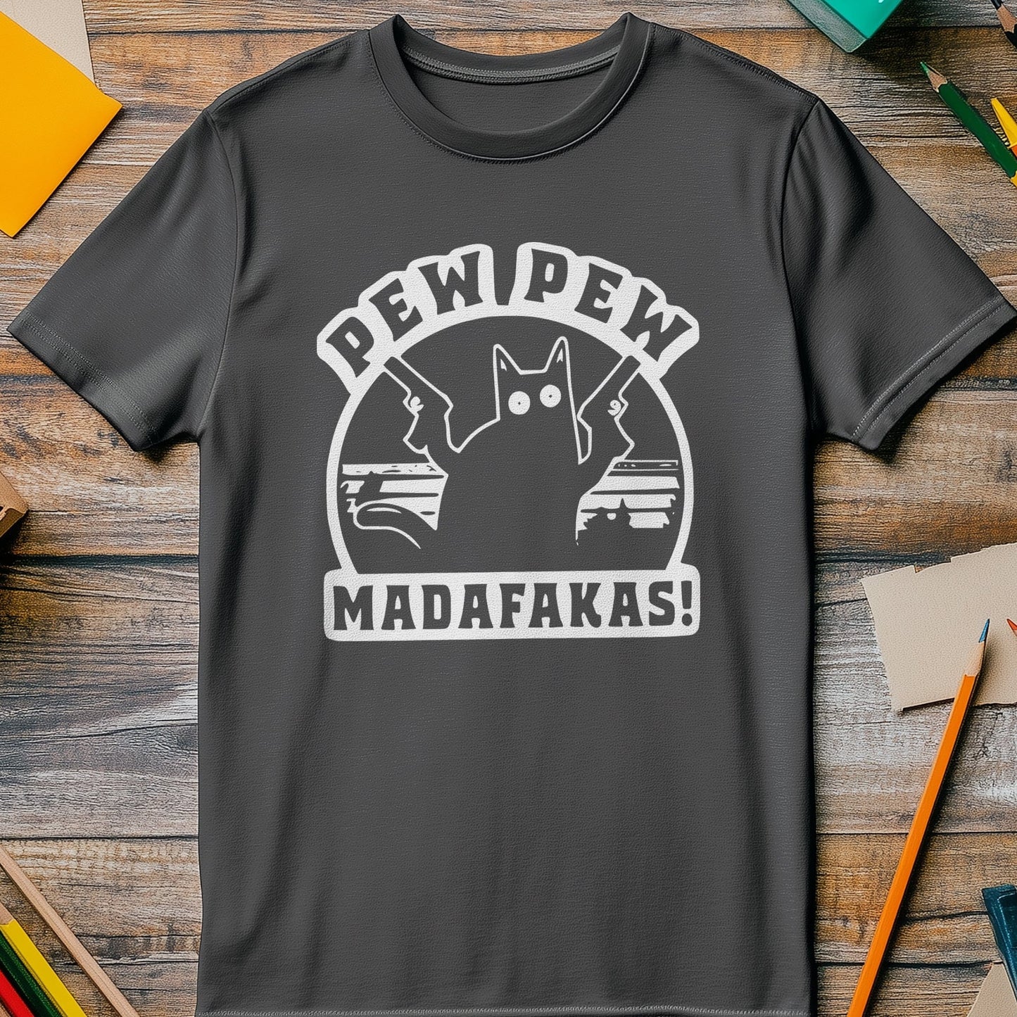 Pew Madafakas 1 Cat T-shirt