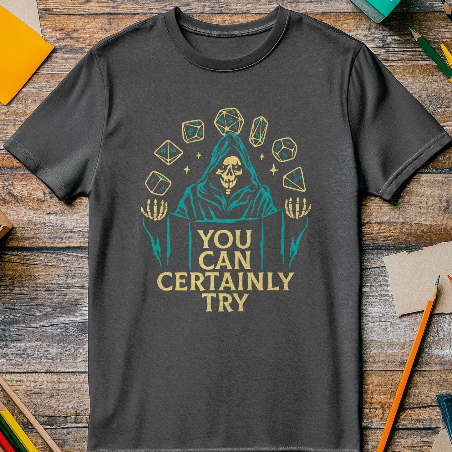 Certainly Try 2 Skeleton T-Shirt -