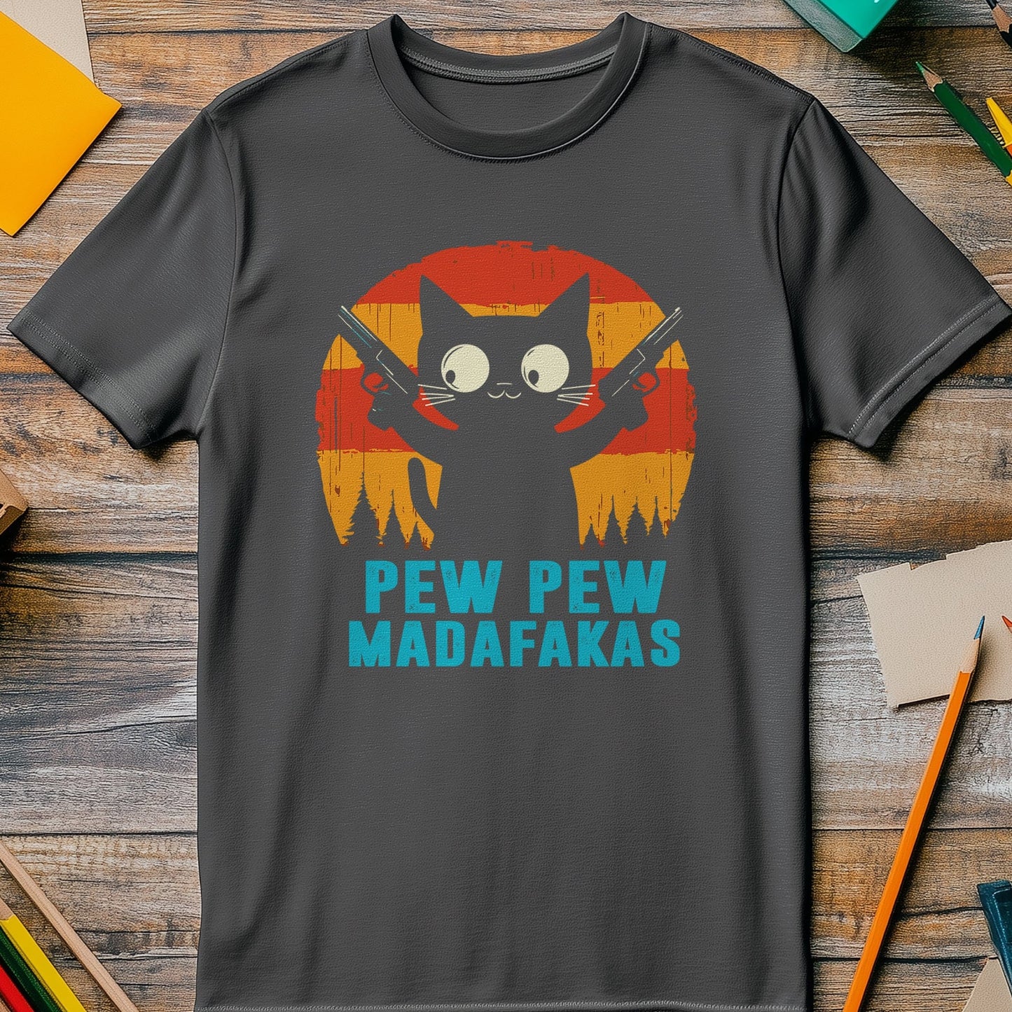 Pew Madafakas 5 Cat T-Shirt
