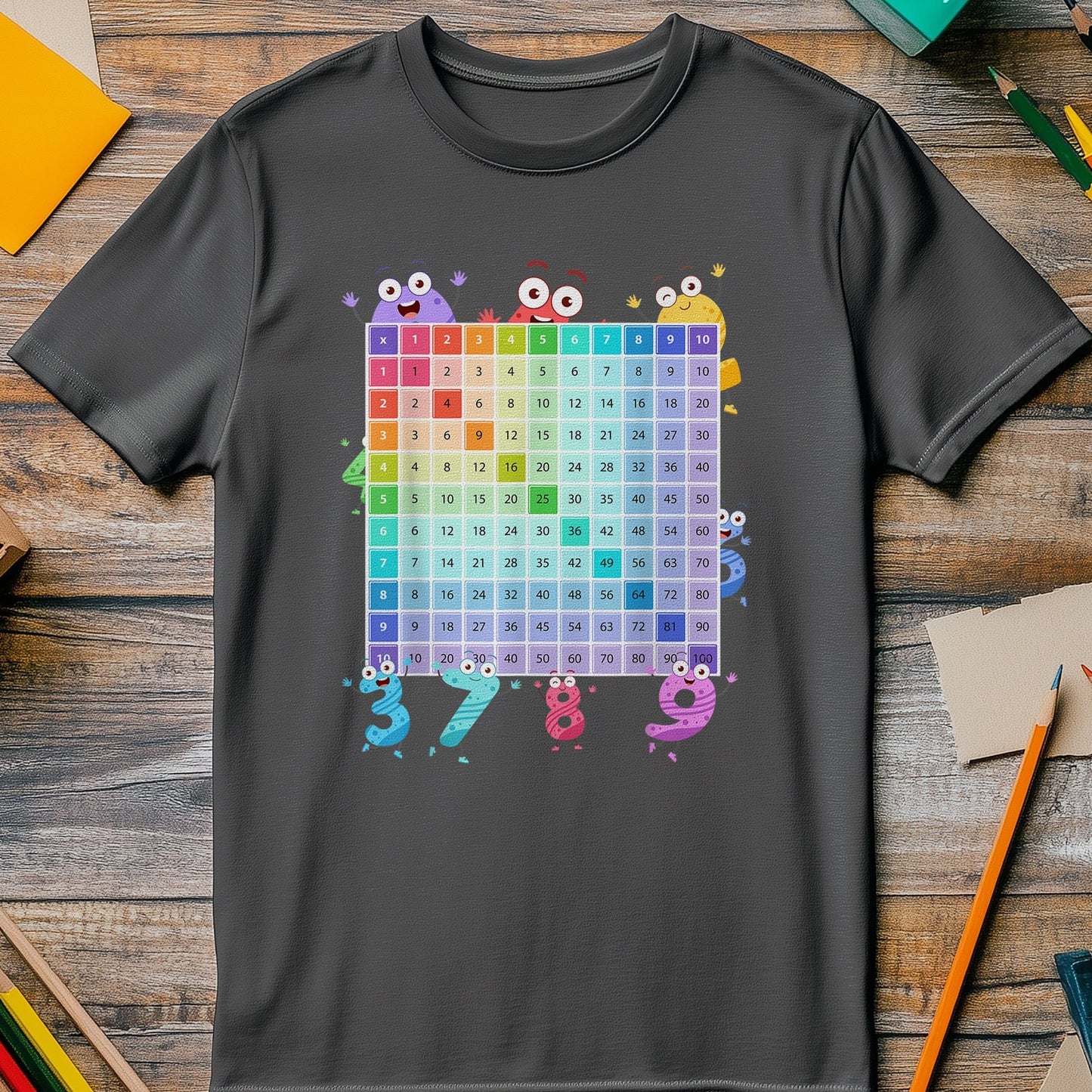 Number Table Math Day Kids Tee